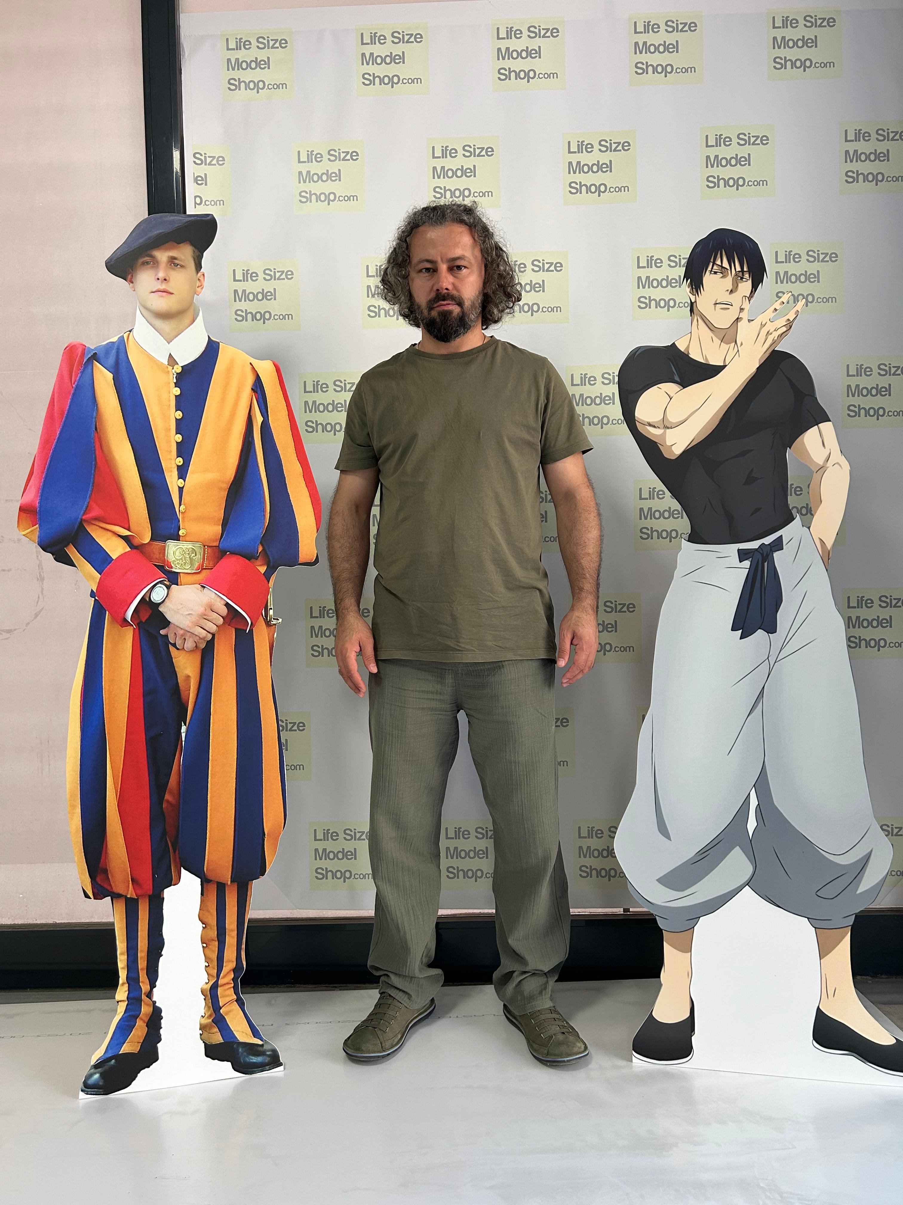 Toji Fushiguro Cardboard Cutout Model Anime Fictional Character Standee