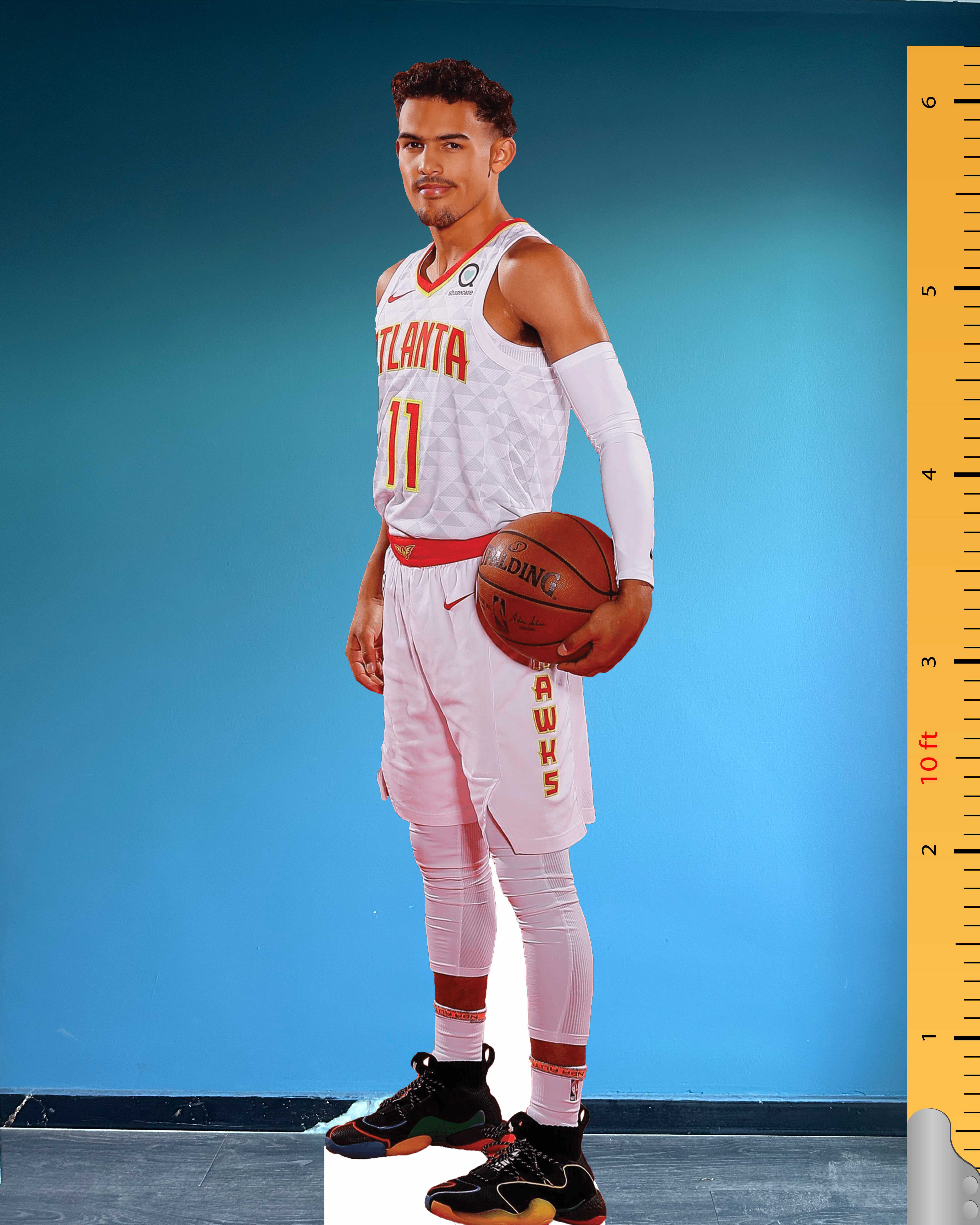 Trae Young Cardboard Cutout Model Life Size Celebrity Standee Number 11 Atlanta Hawks