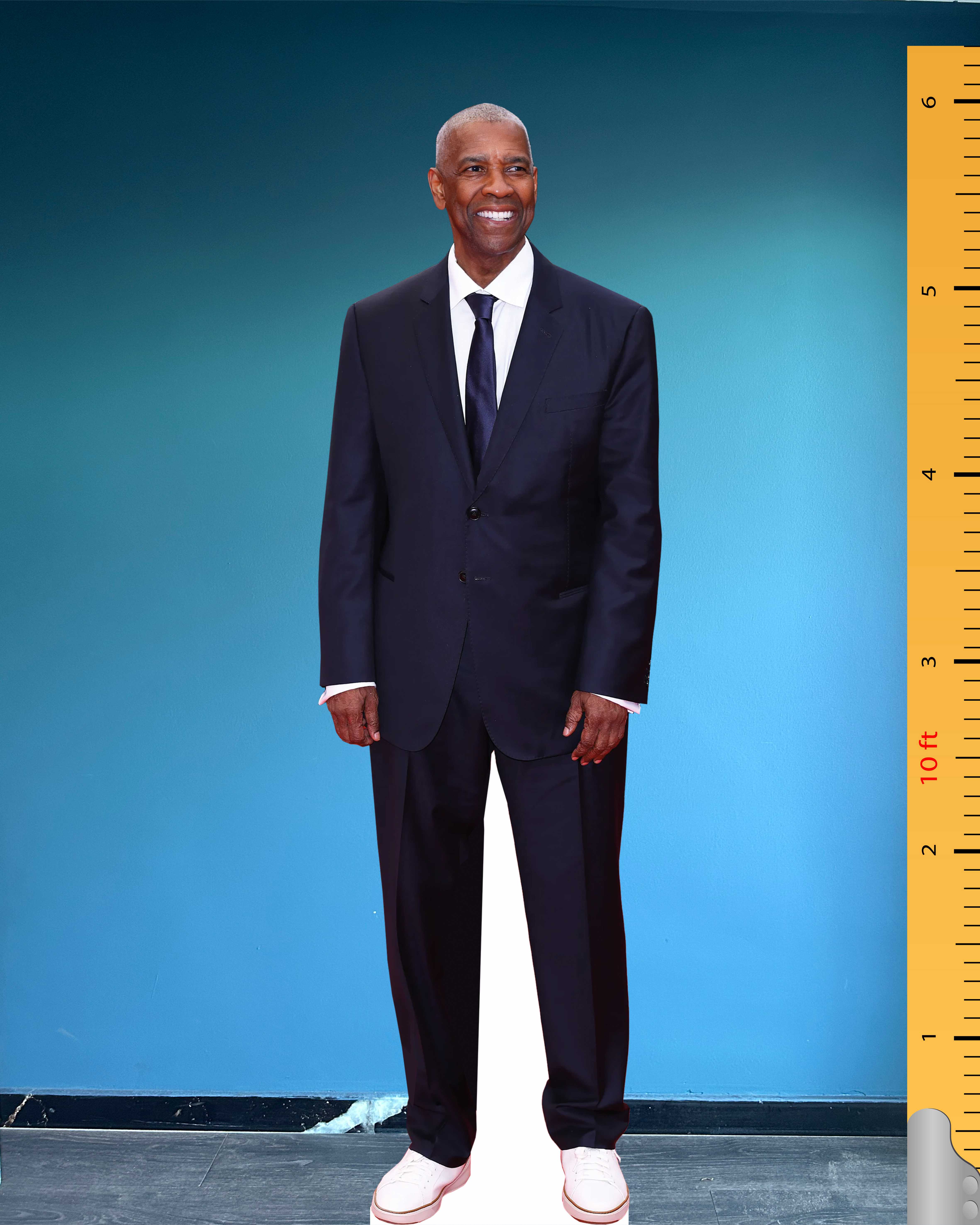 Denzel Washington Cardboard Cutout Model Life Size Plastic Standee 