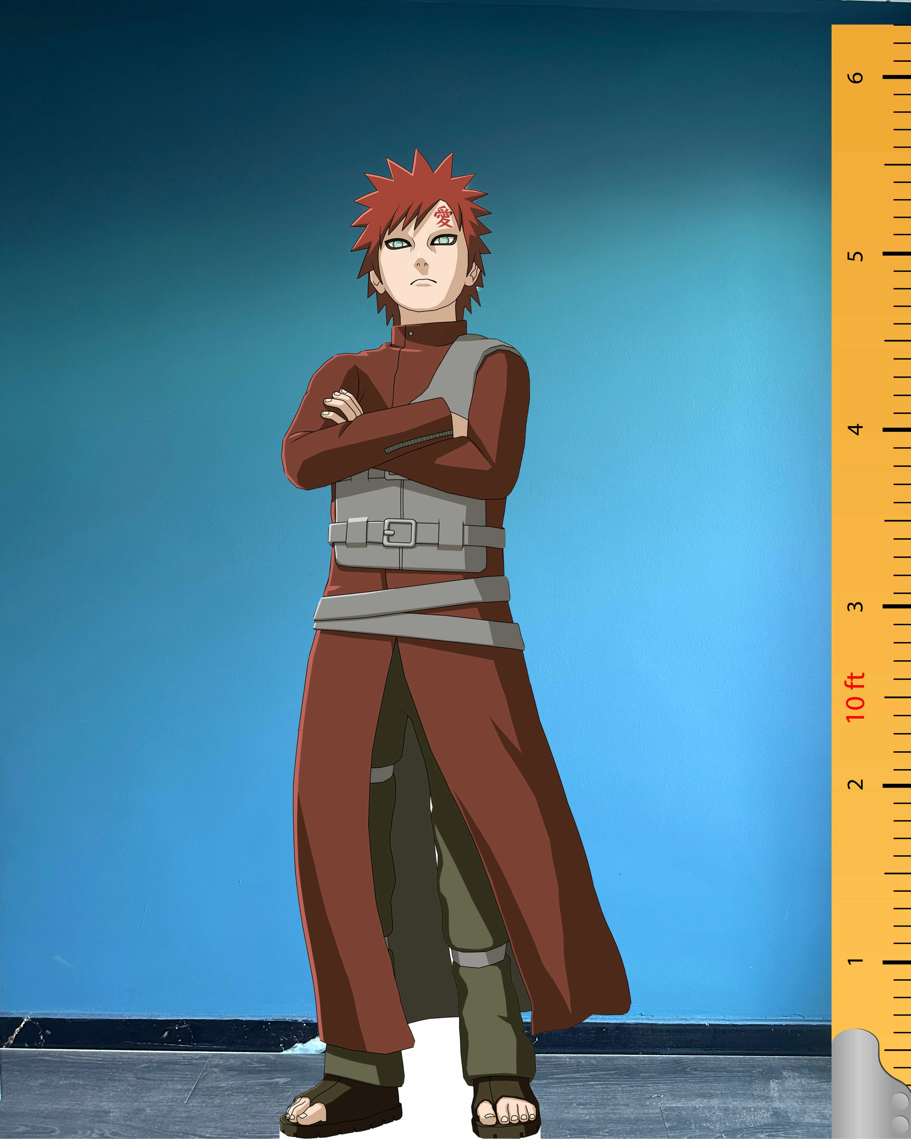 🌪️ Gaara Life Size Cardboard Cutout – Naruto Anime Character Sabaku no Gaara Standee