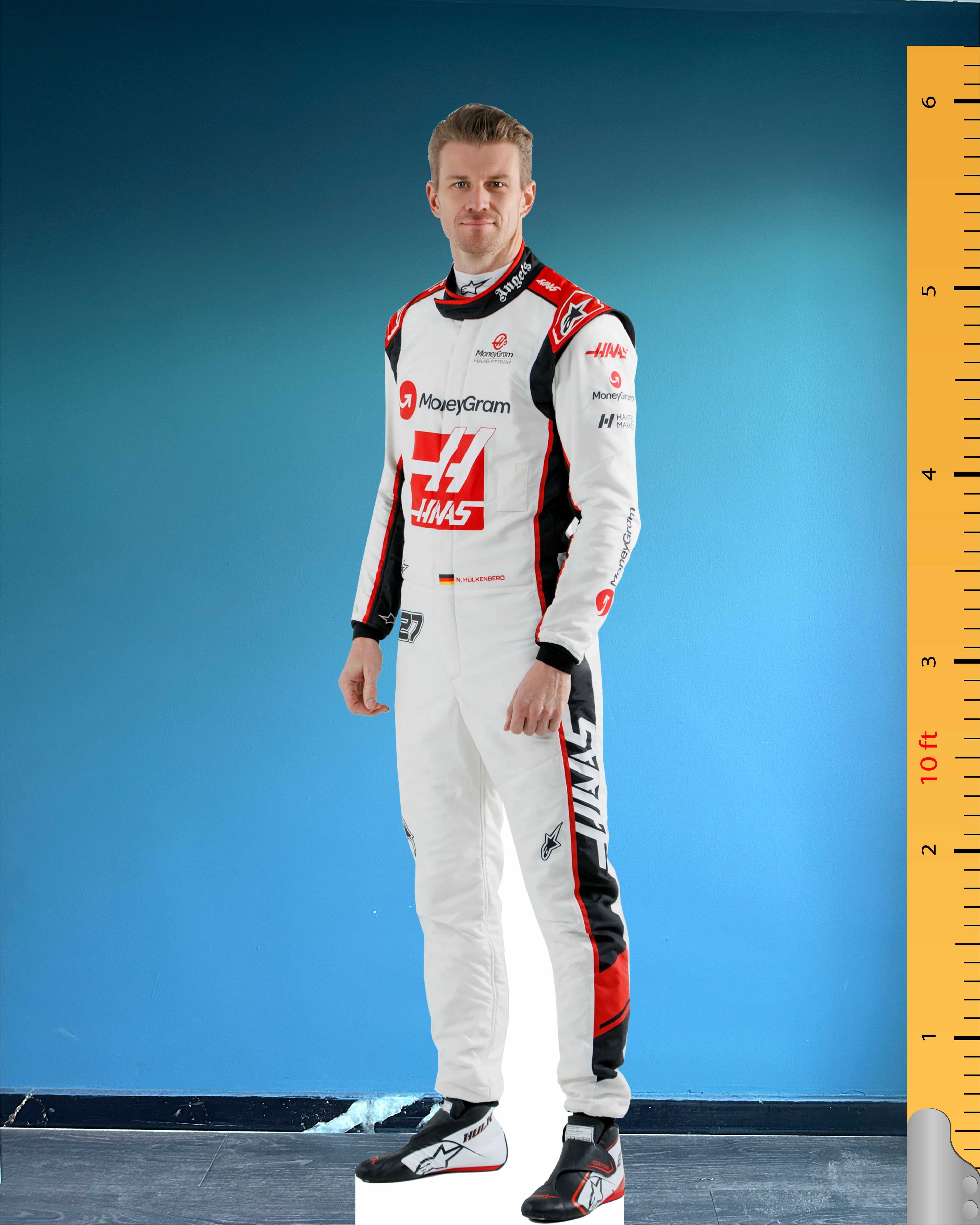 Nico Hülkenberg Cardboard Cutout Model Life Size Plastic Standee Model Haas F1 Team