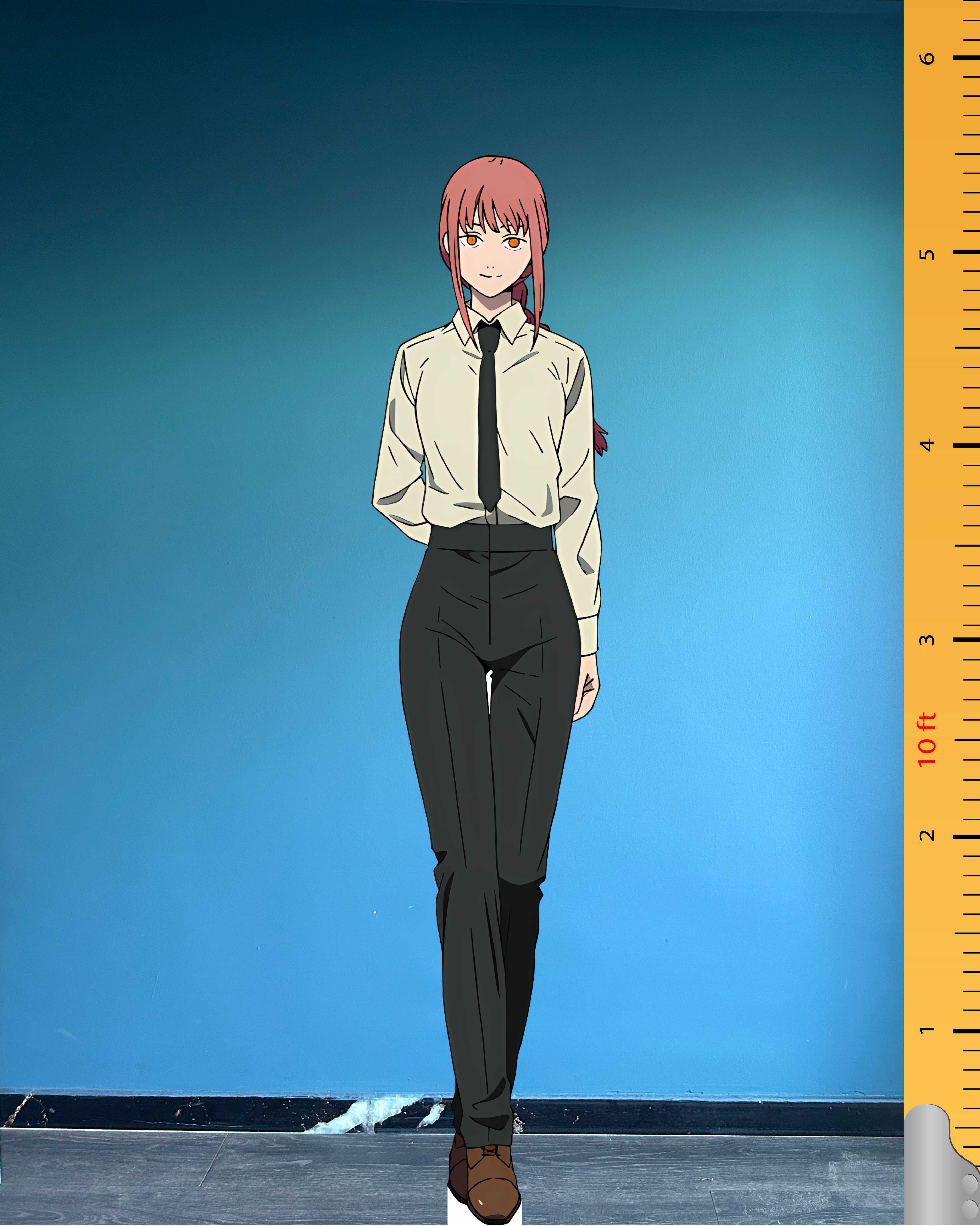 🧠 Makima Chainsaw Man Cardboard Figure – Life-Size Manga Character Standee