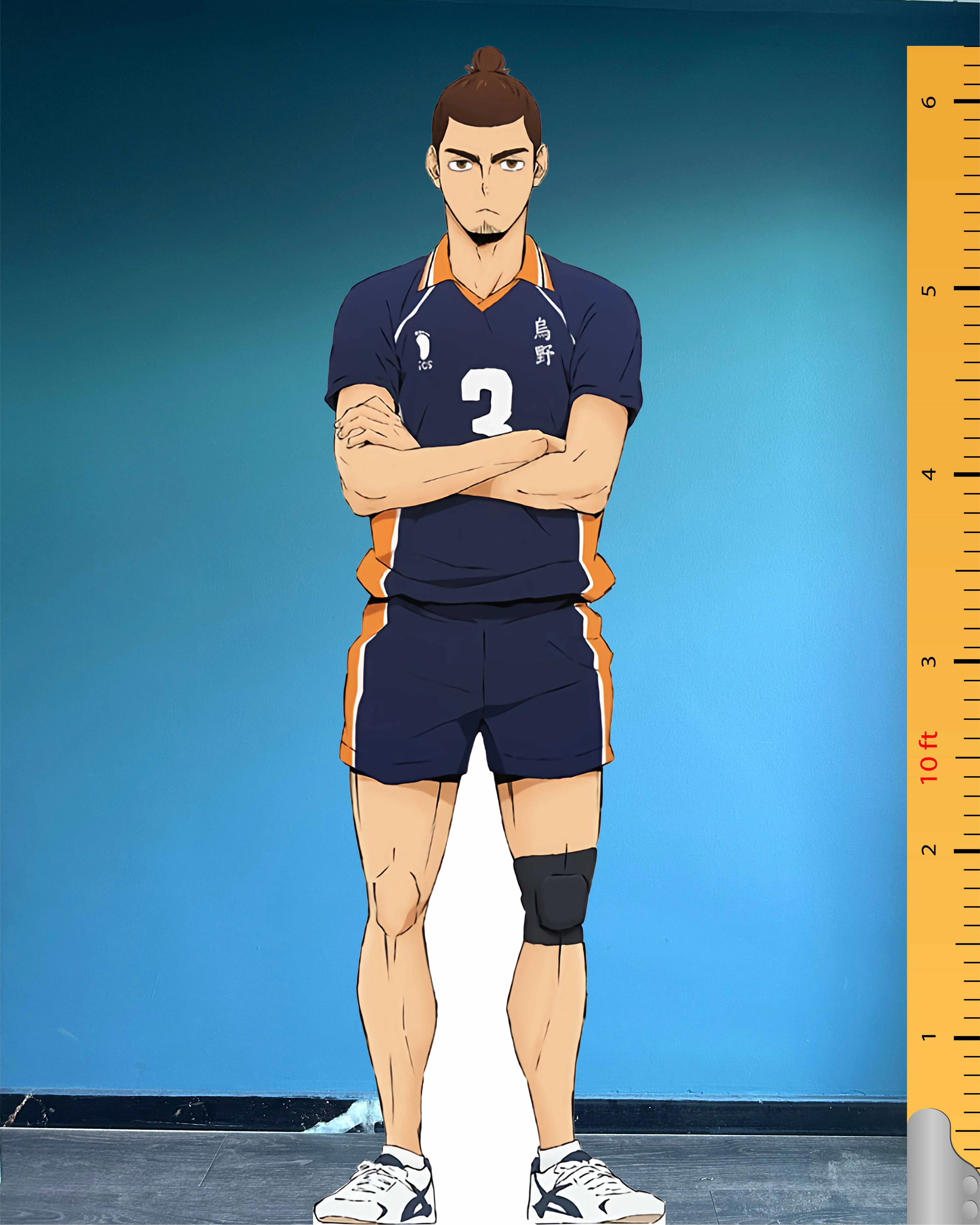 Asahi Azumane Tekturowy model wycięty Fikcyjna postać Plastikowa podstawka