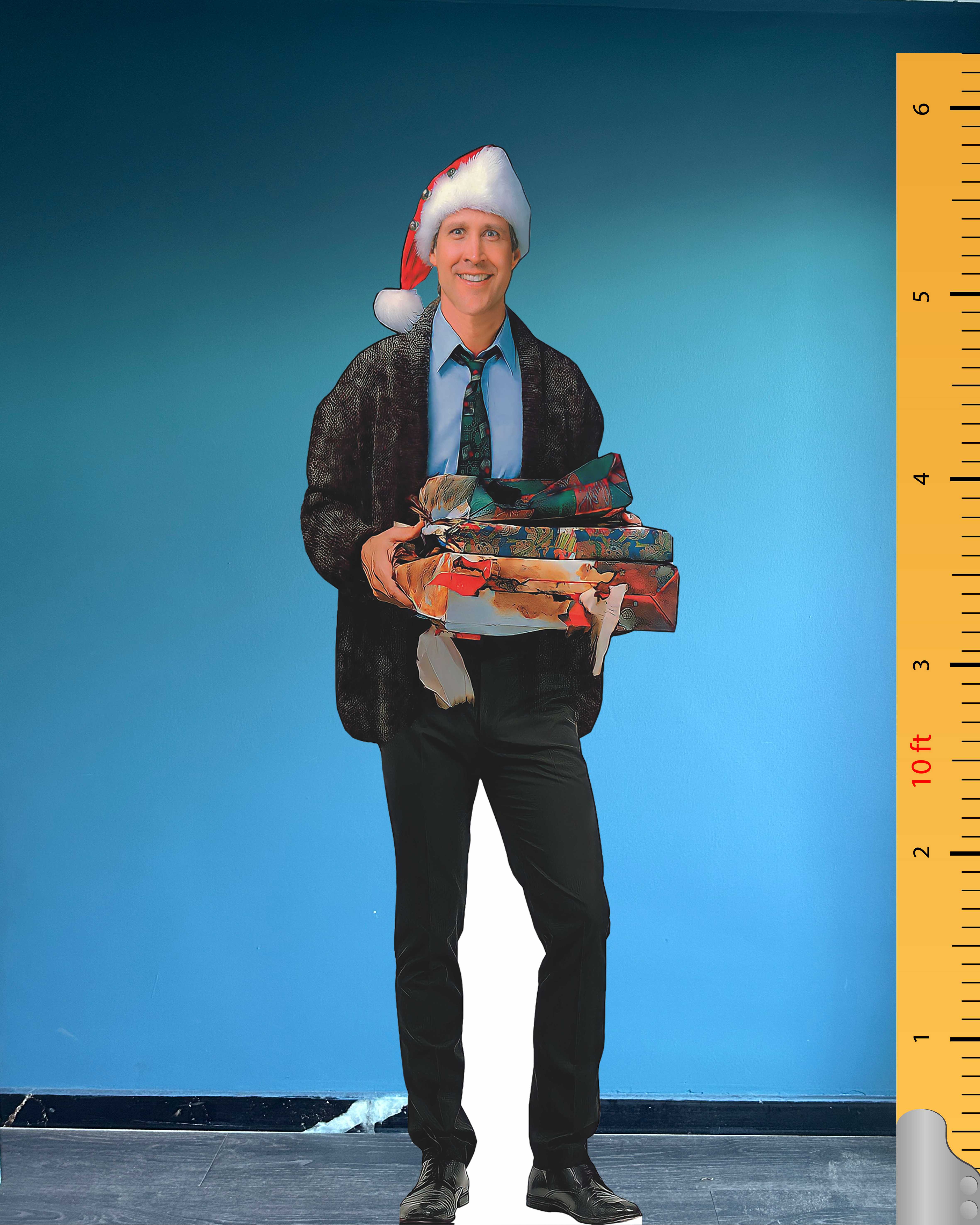 🎄 Clark Griswold „Clark Noel“ – lebensgroße Pappfigur – Weihnachtsaufsteller