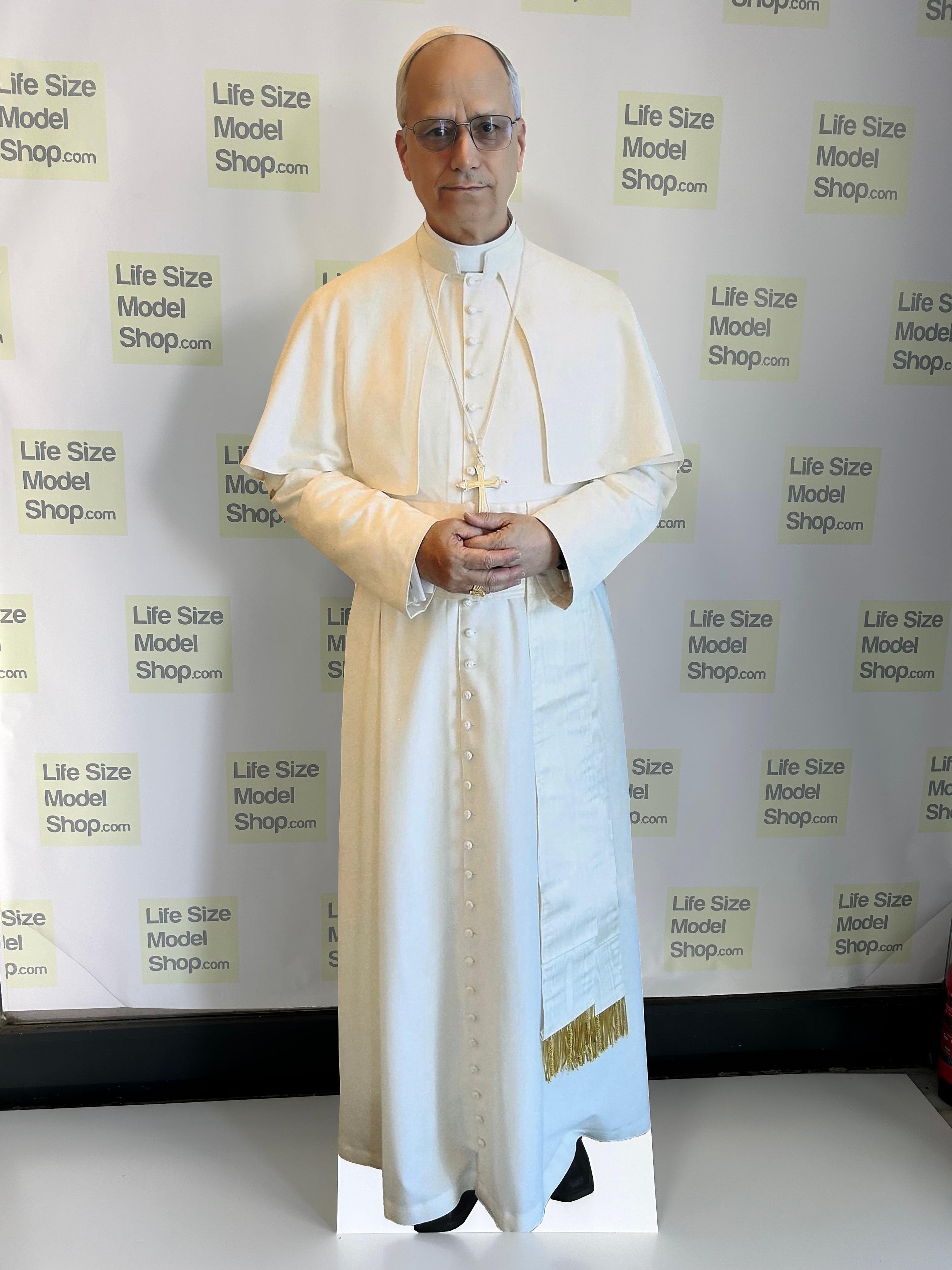 Papa XIV. Leo Cardboard Cutout Model Life Size Plastic Standee Model
