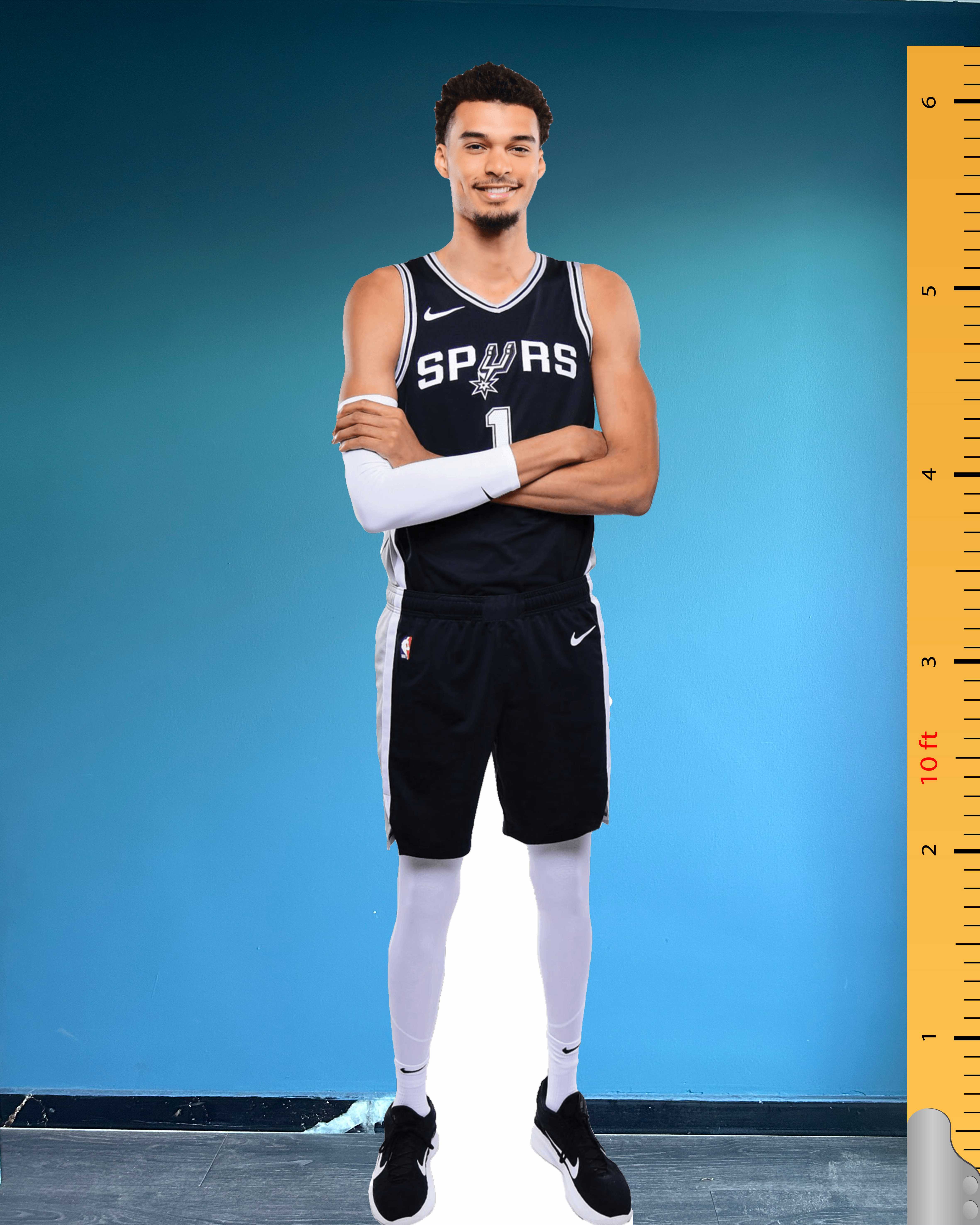 Victor Wembanyama Cardboard Cutout Model Plastic Standee San Antonio Spurs Wemby Number 1