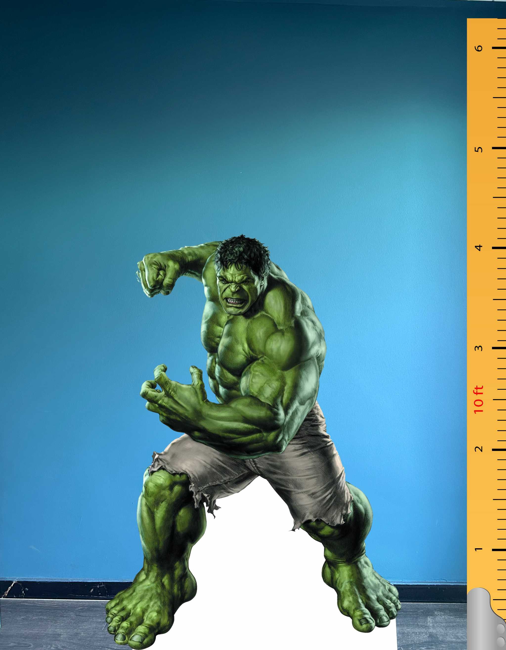 Hulk Cardboard Cutout Model Green Man HULK Anime Fictional Character Standee