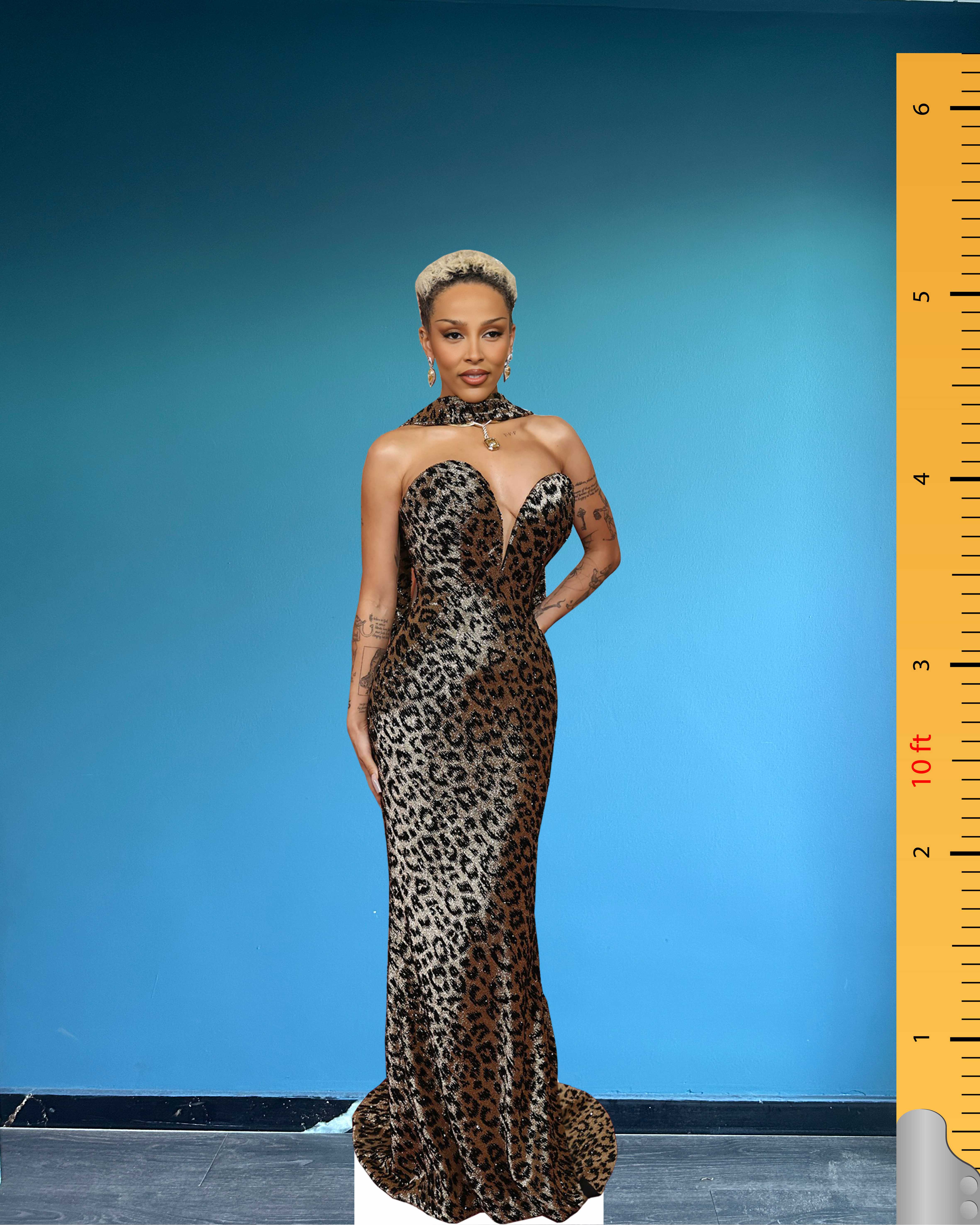 ✨ Doja Cat Life Size Cardboard Cutout – 97th Academy Awards Red Carpet Edition