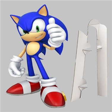 Sonic the Hedgehog Cutout Standee Plastic Figure Model