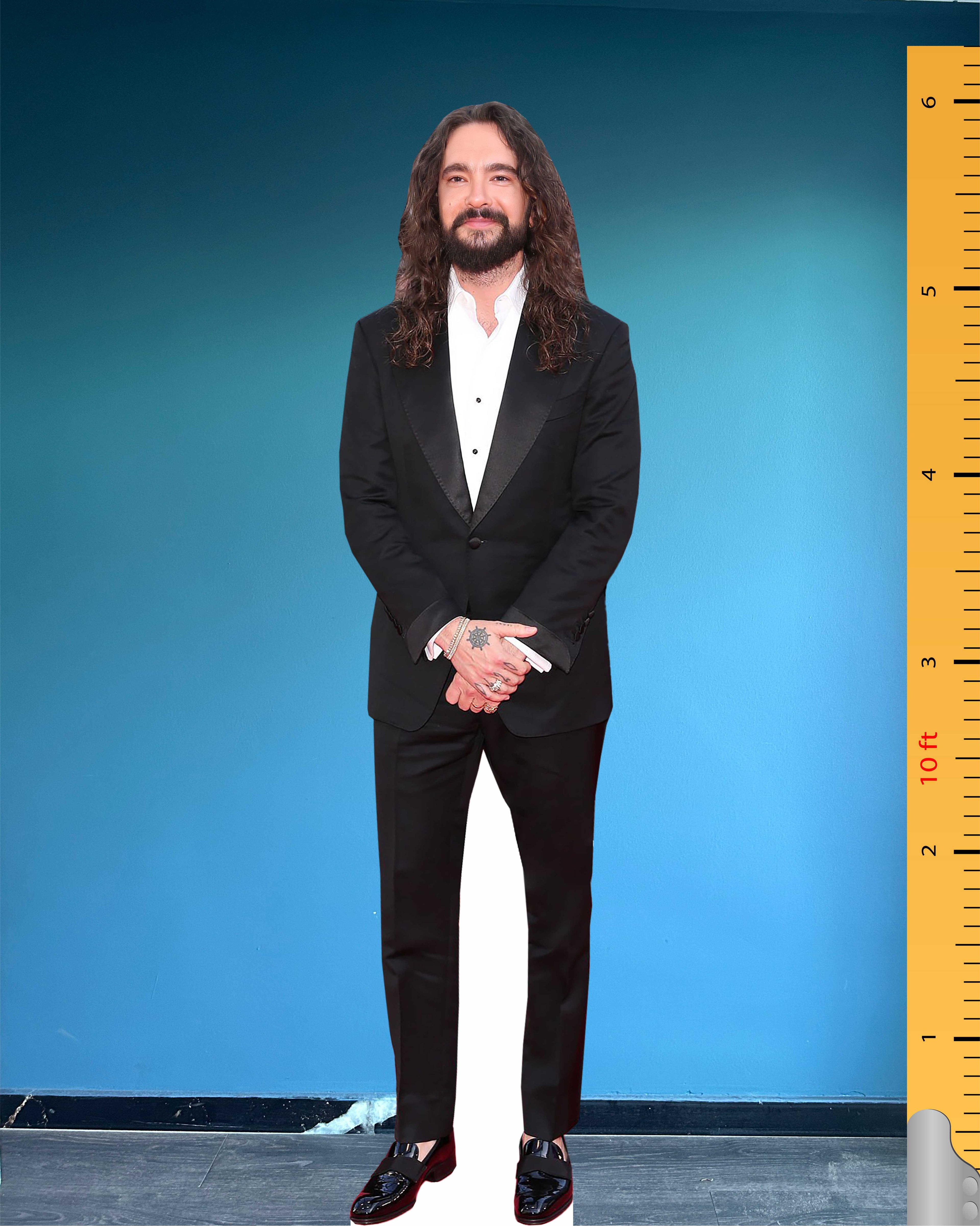 Tom Kaulitz Tekturowy Model Wycięty Naturalnej Wielkości Plastikowy Model Figurki Festiwal Filmowy w Cannes