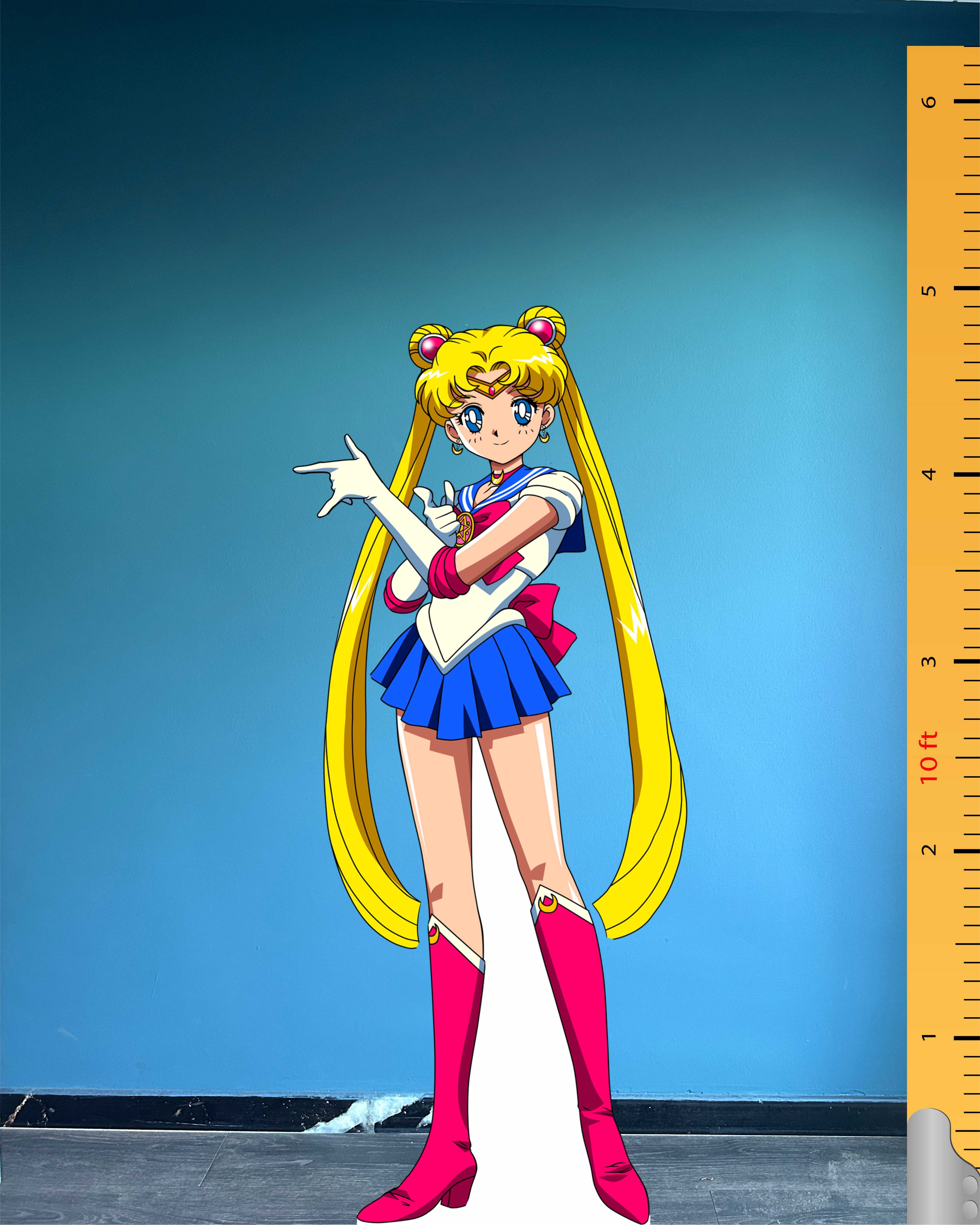 Usagi Tsukino Cardboard Cutout Model Sailor Moon Manga Character Figure Plastic Standee