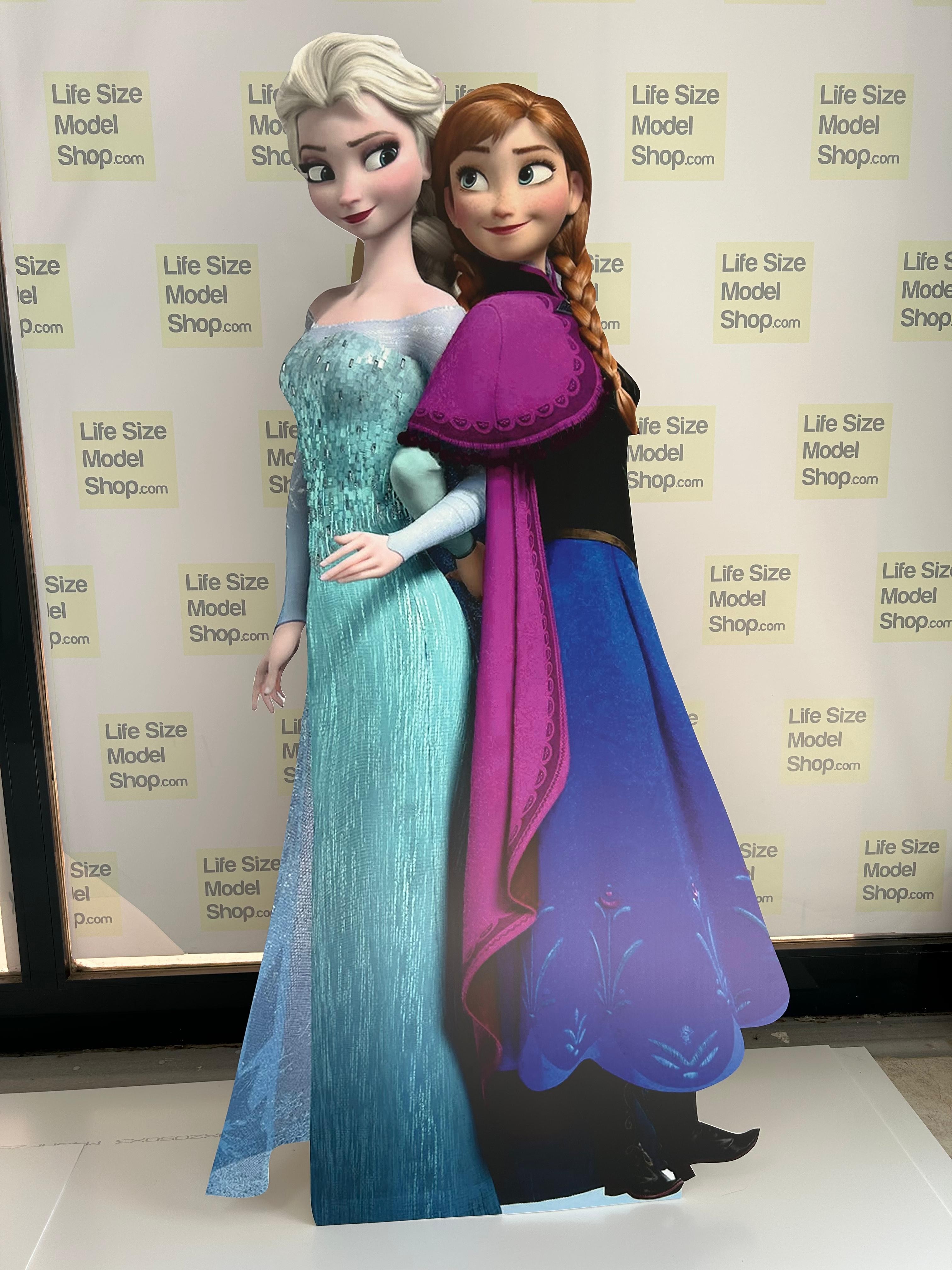 Elsa Anna Cardboard Cutout Model Frozen Cardboard Cutout Character Figure Standee