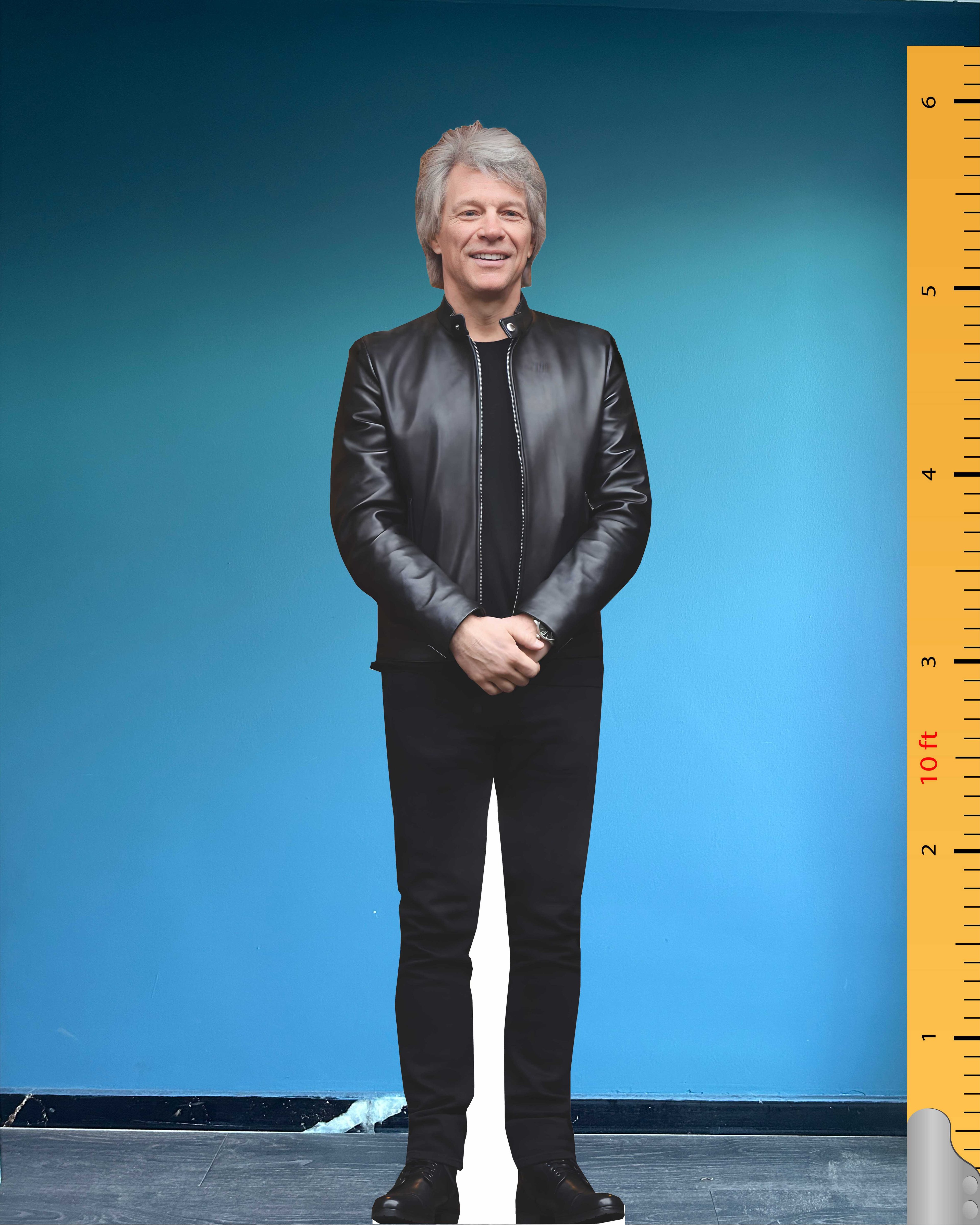 Jon Bon Jovi Cardboard Cutout Model Mockup Model Rock Star Lifesize Standee