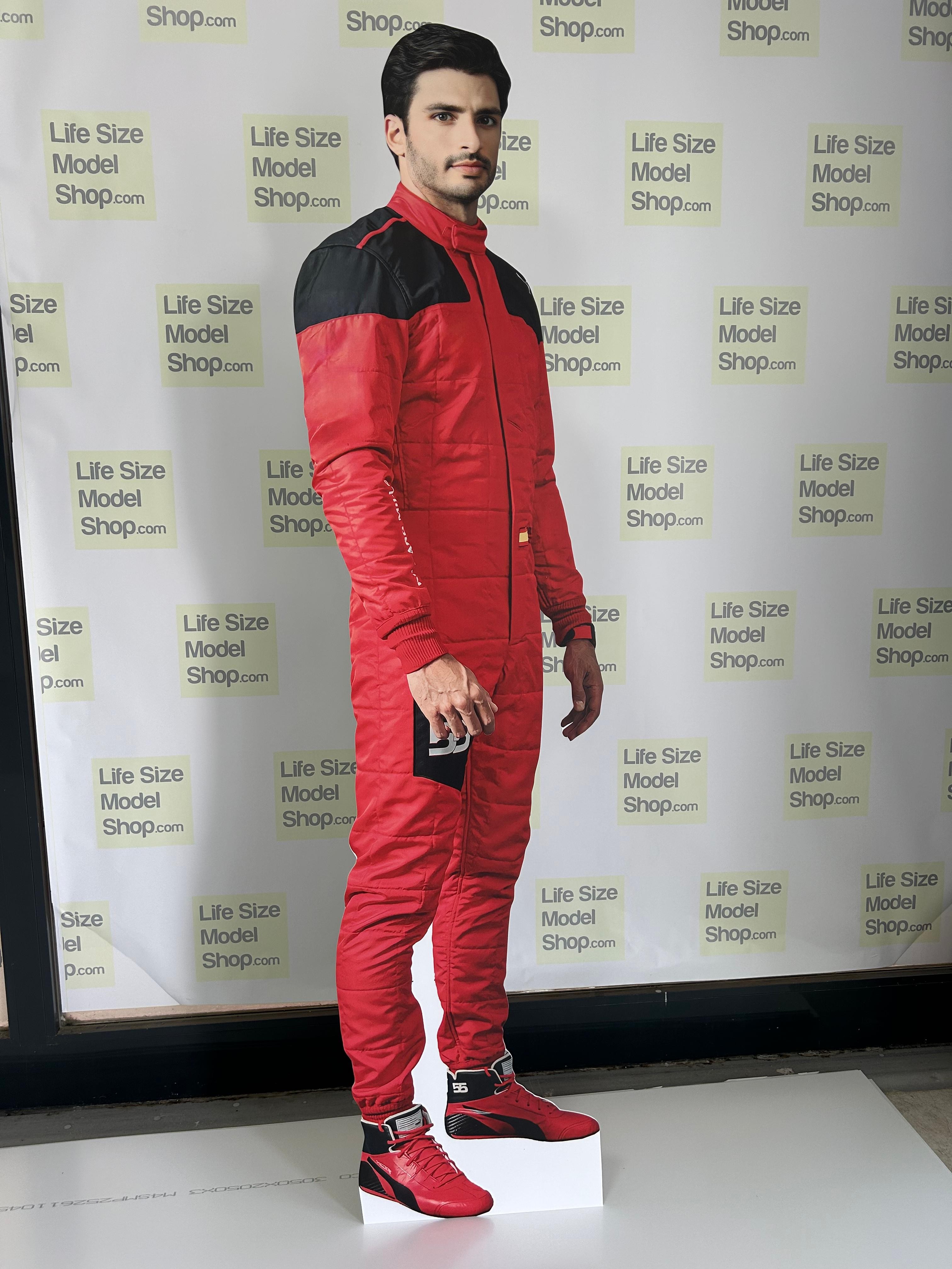 Carlos Sainz Jr Cardboard Cutout Plastic Model Carlos Sainz Race Car Life Size Standee