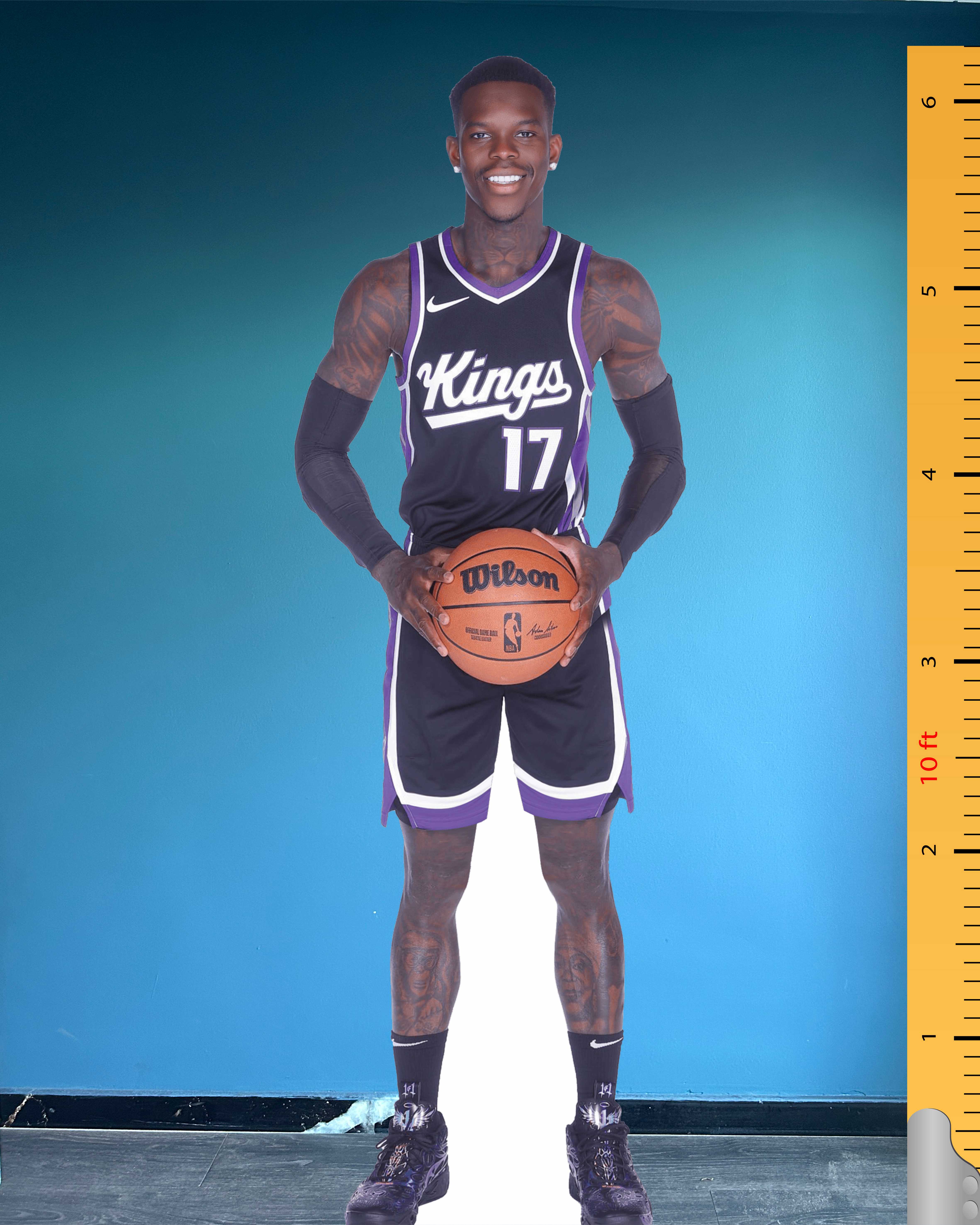 Dennis Schröder Life Size Celebrity Cardboard Cutouts Standee Sacramento Kings Number 17 