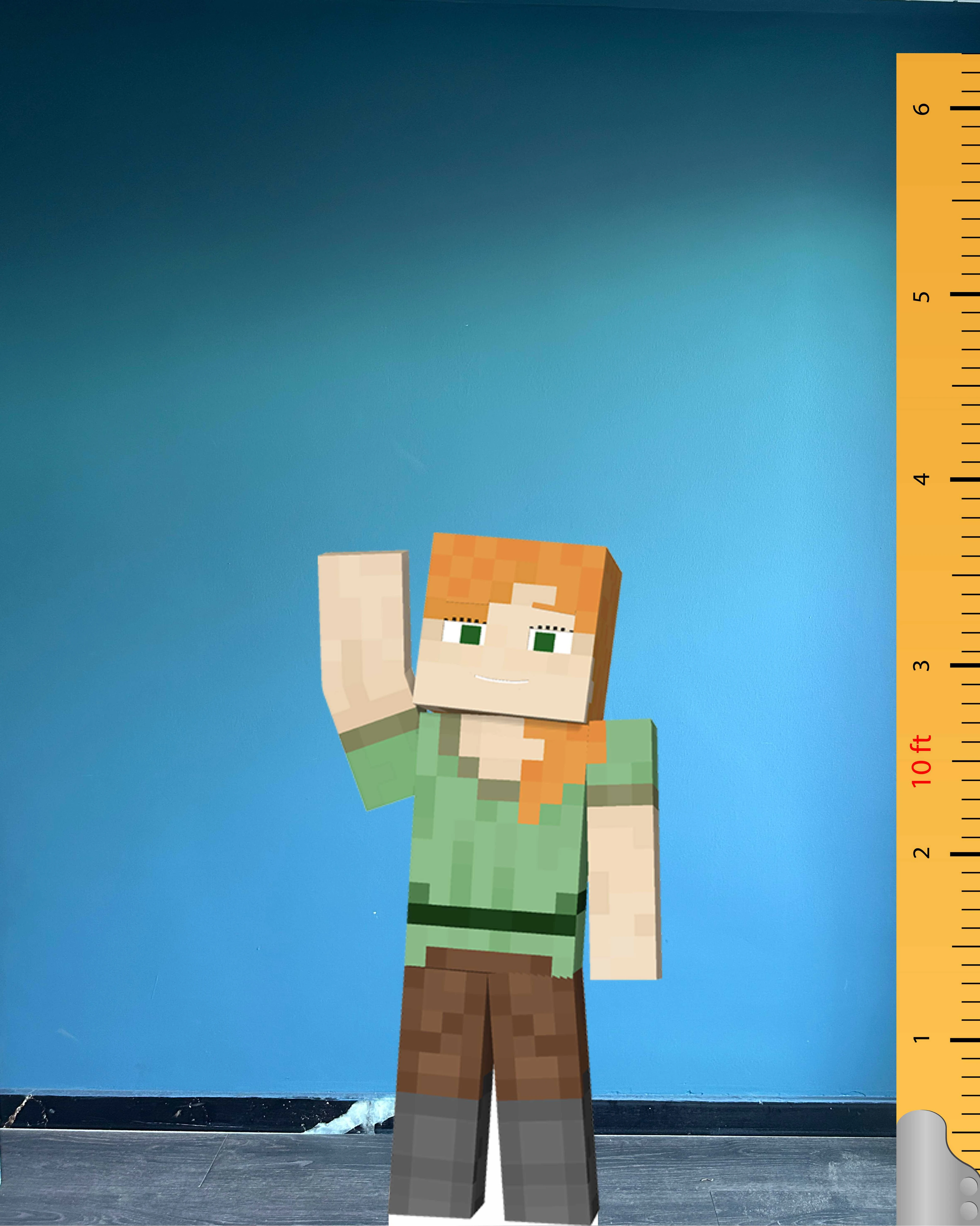 🎮 Minecraft Alex Life Size Cardboard Cutout – Iconic Gaming Character Edition