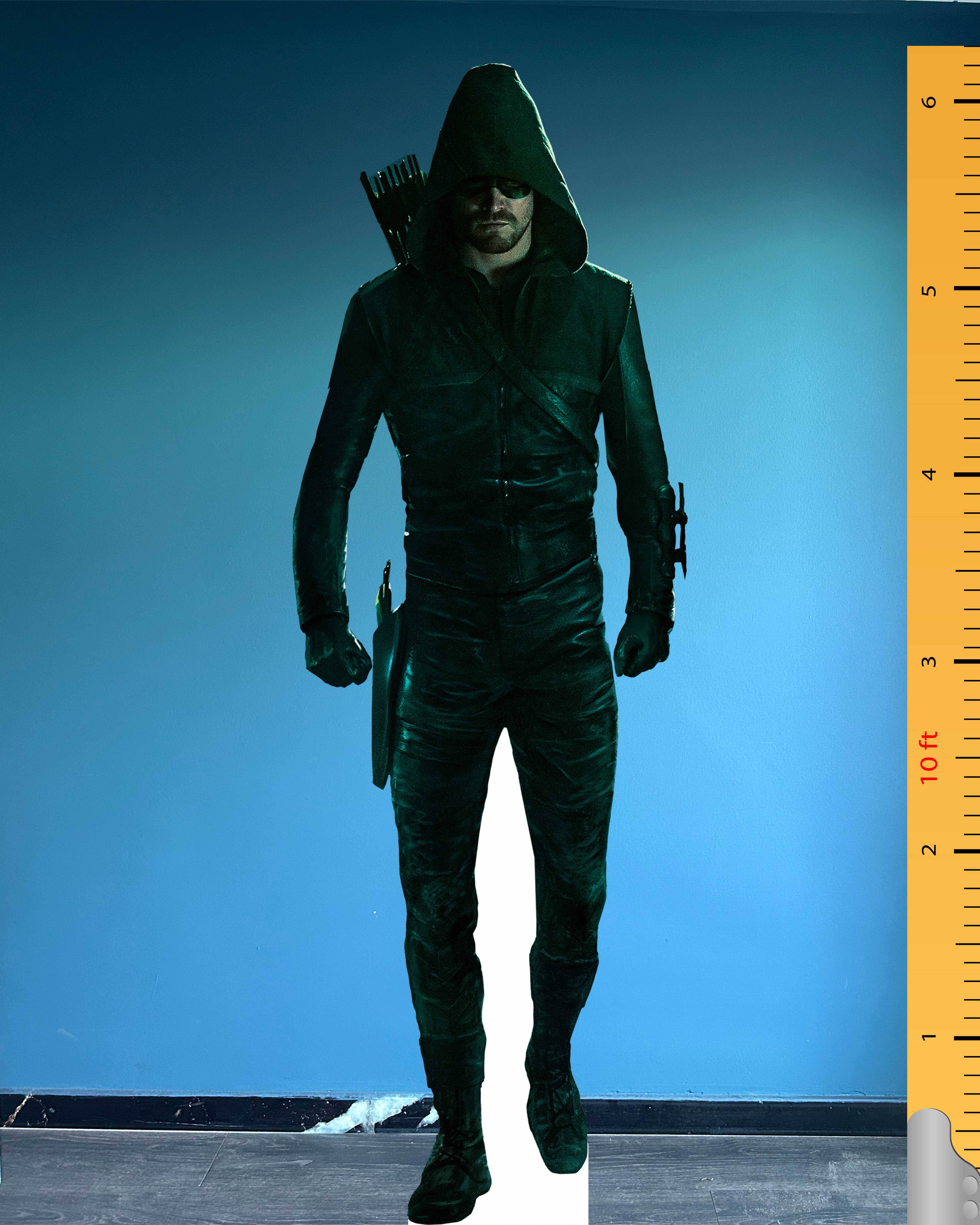 Oliver Queen Cardboard Cutout Model Arrow Movie Character Life Size Plastic Standee 