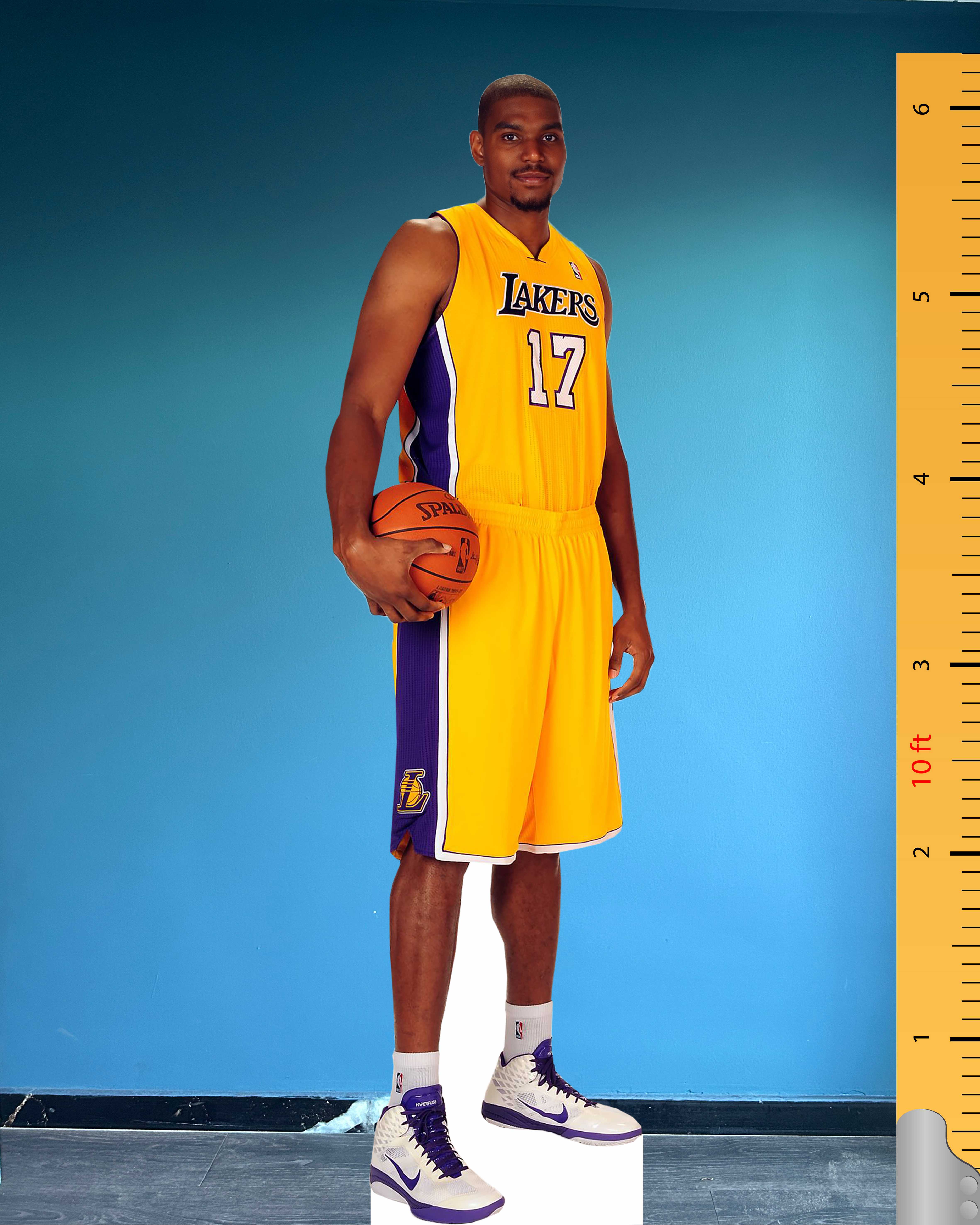 🏀 Kartonowa figura Andrew Bynuma w naturalnej wielkości – Edycja LA Lakers #17