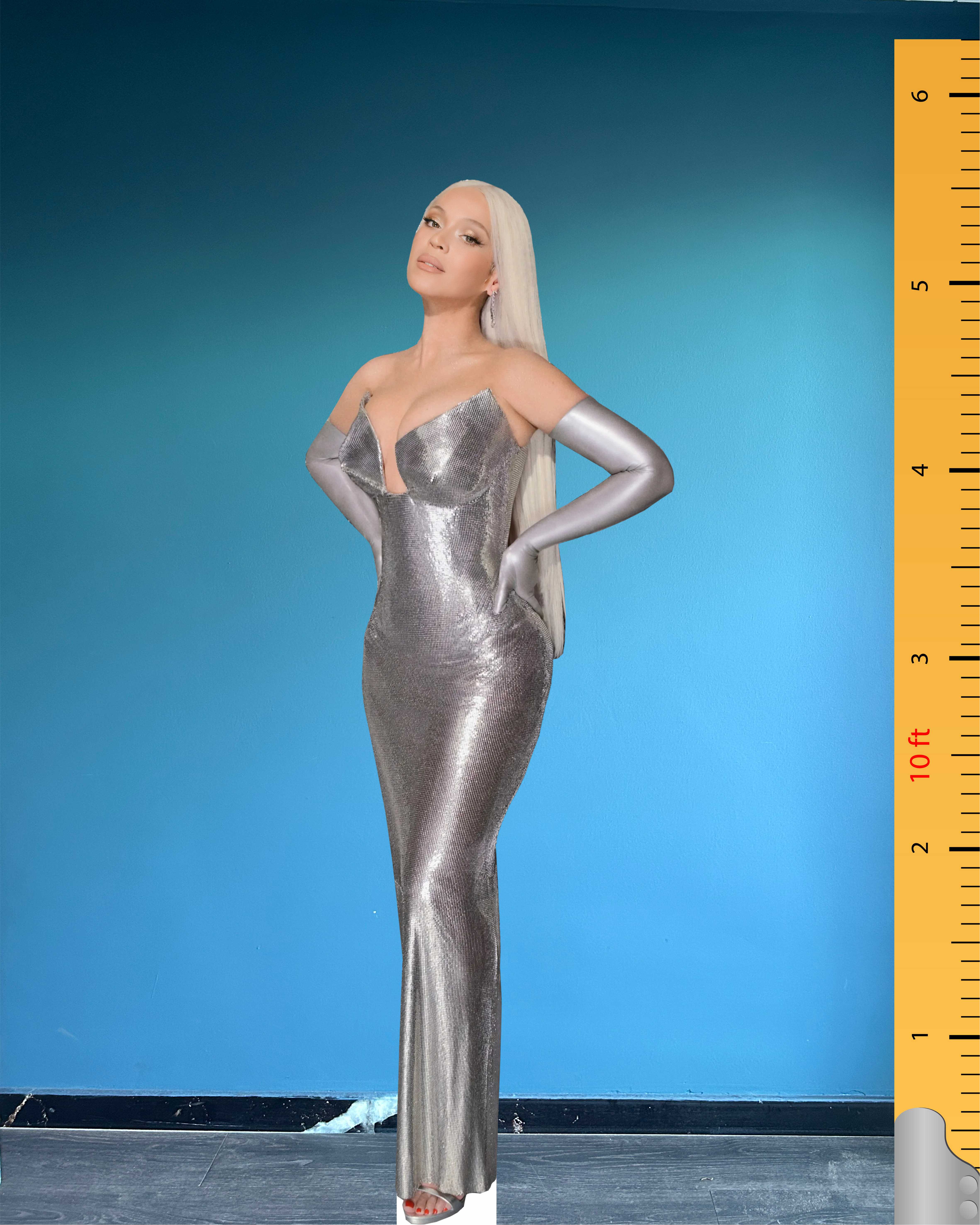 🌟 Beyoncé Life Size Cardboard Cutout – Renaissance Premiere Edition