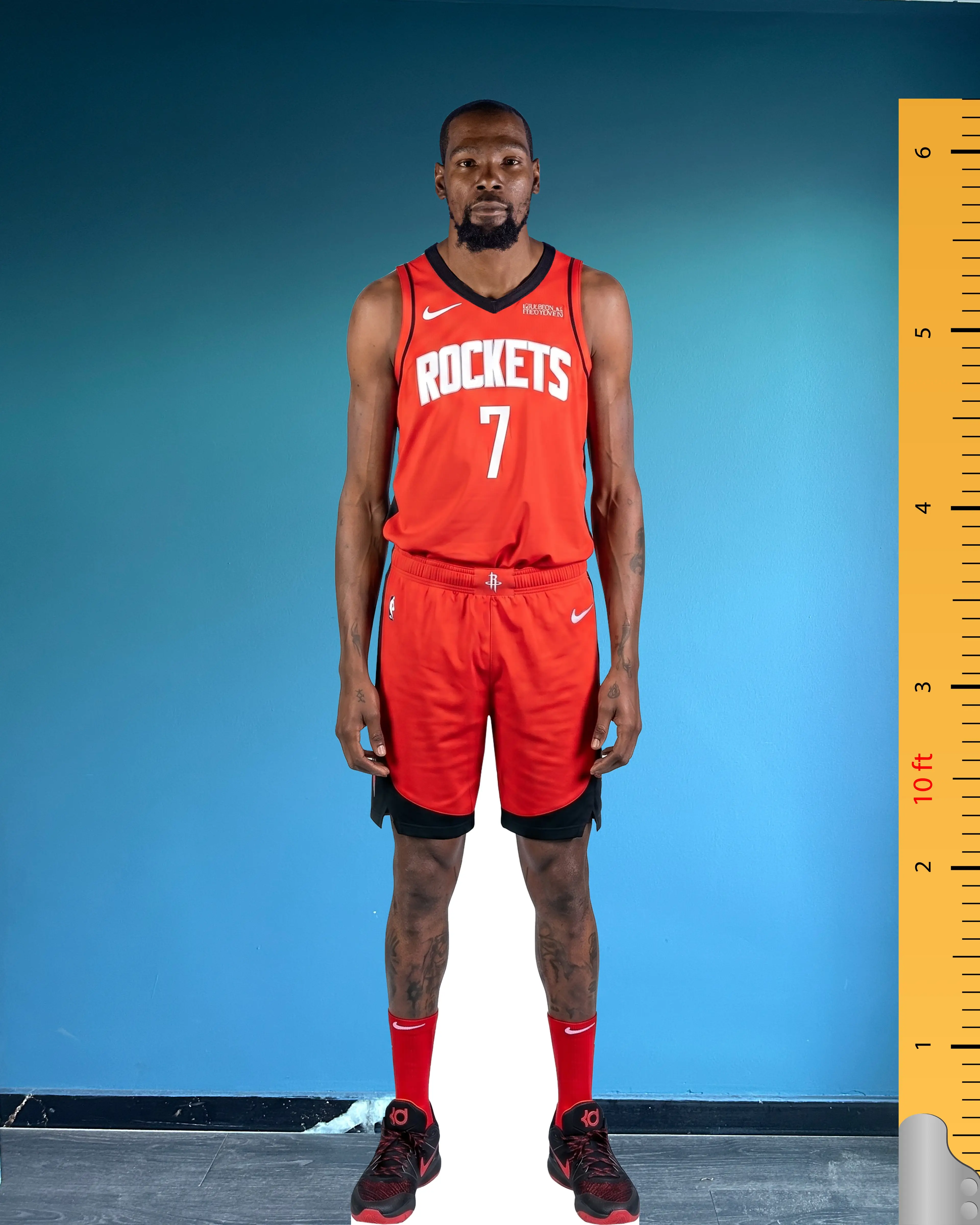 Team Number 7 Kevin Durant Life Size Cardboard Cutout Model – Houston Rockets Team ...