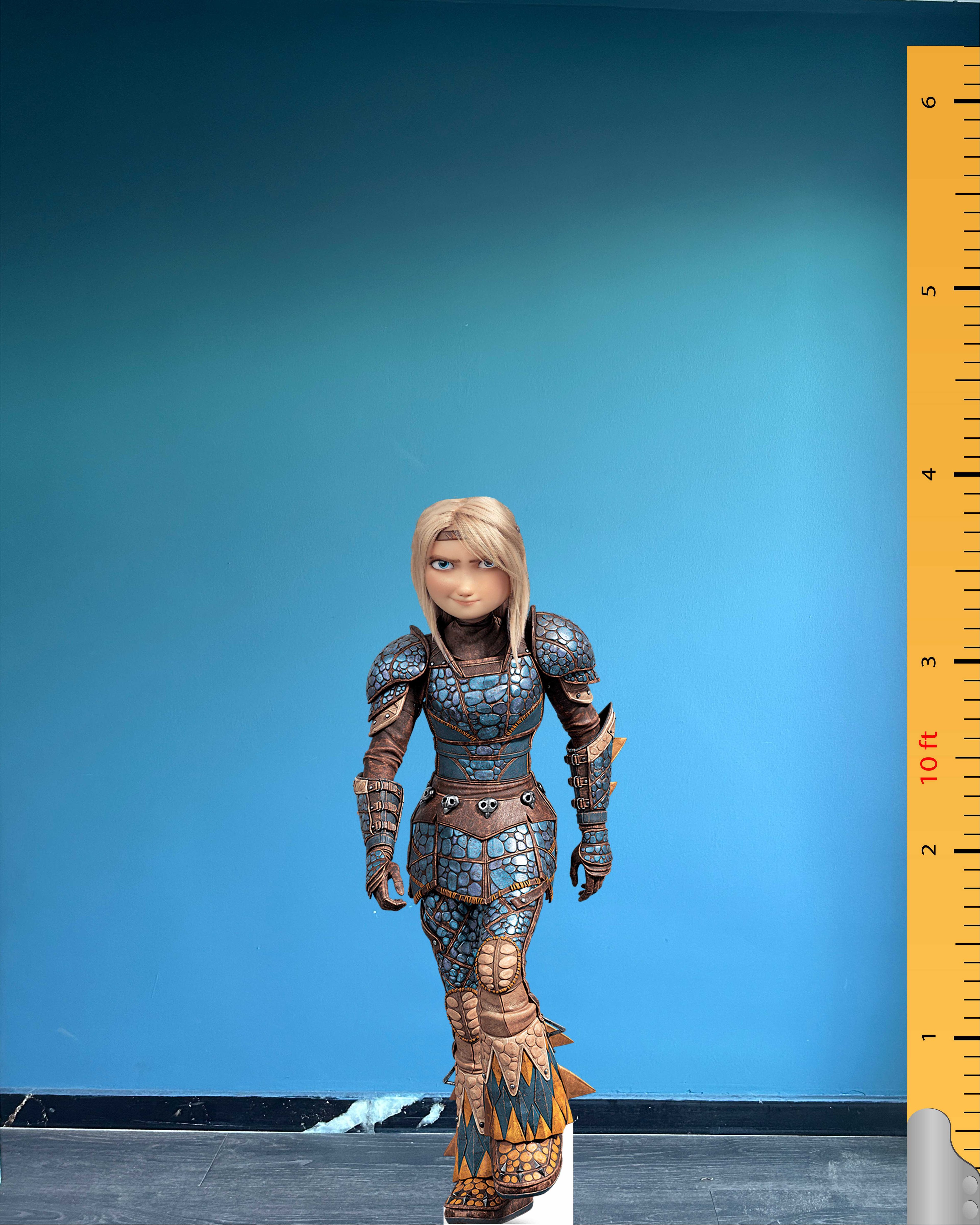 Astrid Viking Hero Pappaufsteller Modell Drachenzähmen leicht gemacht Kunststoffaufsteller