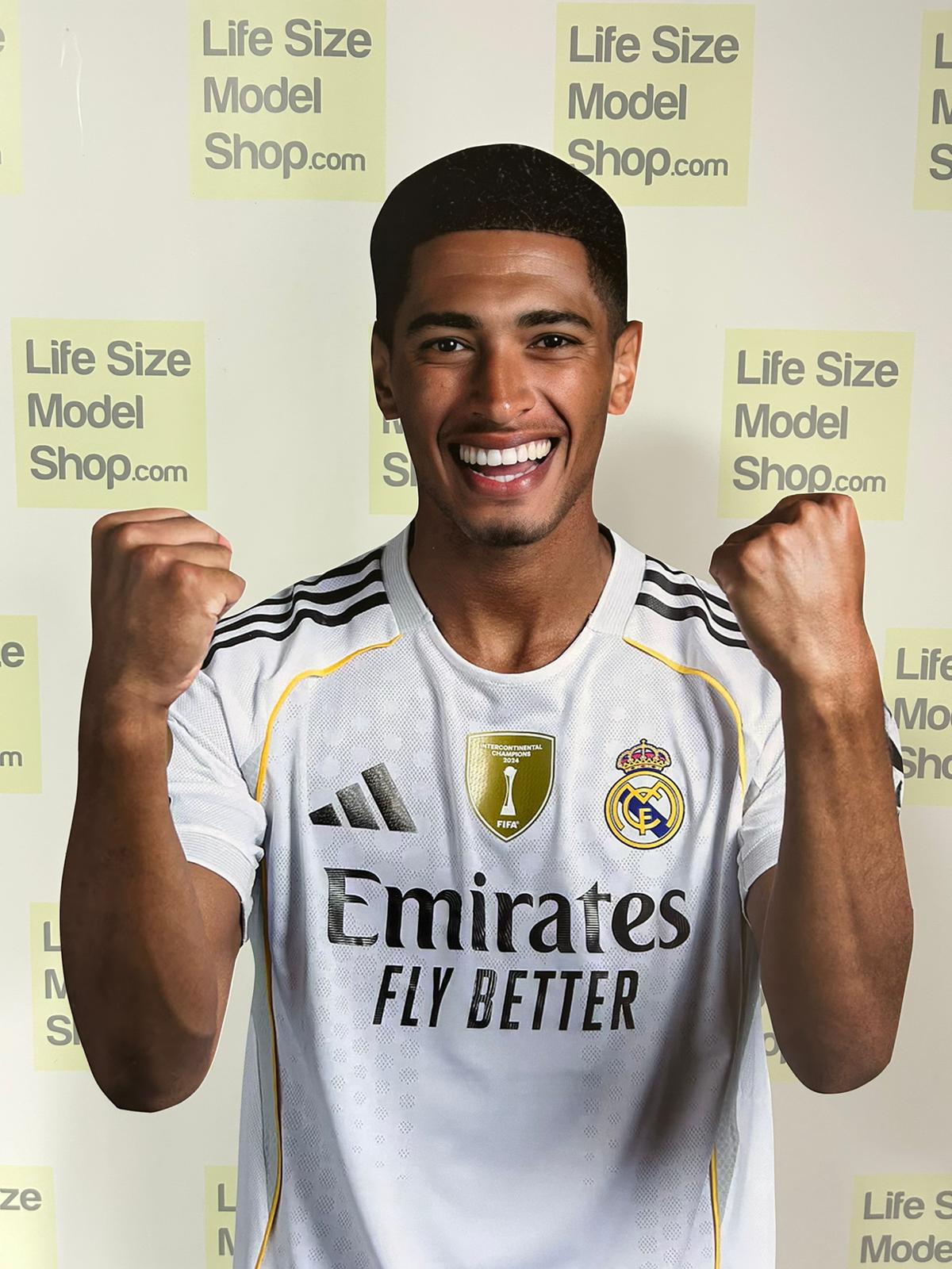 Modèle en carton découpé de Jude Bellingham, découpe grandeur nature, en plastique, Real Madrid
