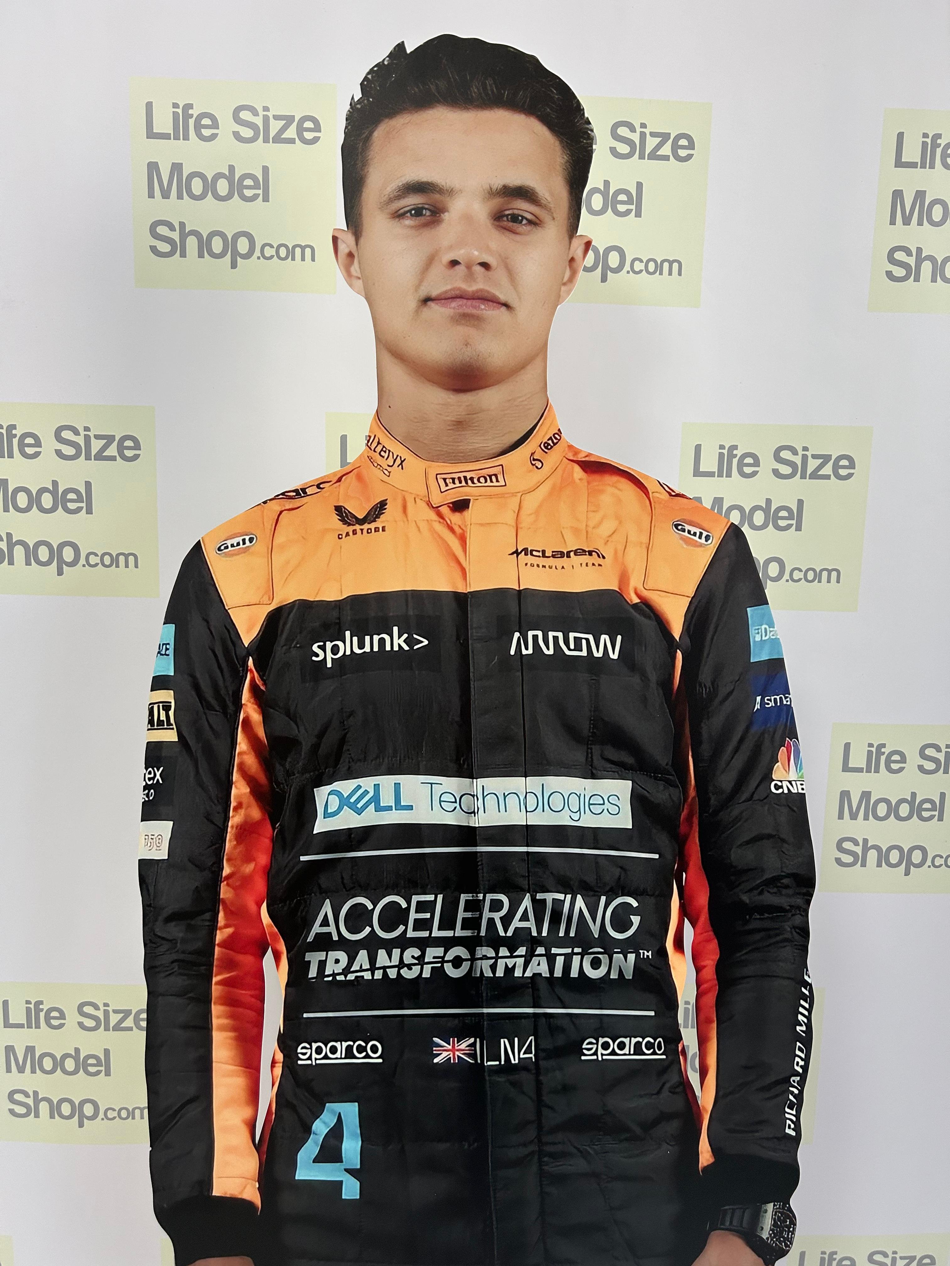 Formula Pilot Lando Norris Cardboard Cutout Life Size Model Lando F1 Pilot Decor Model