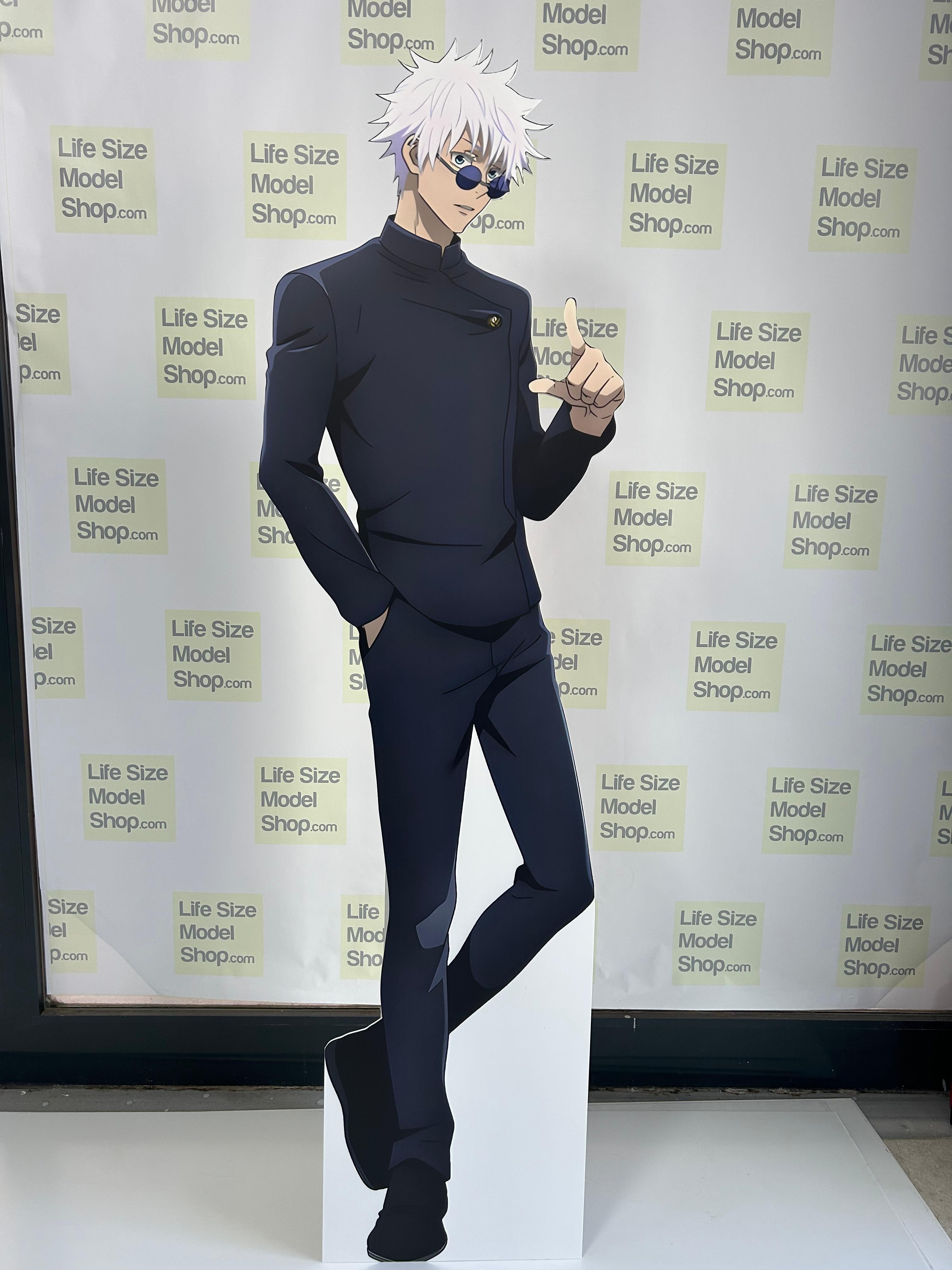 Satoru Gojo Cardboard Cutout Lifesize Model Satoru Gojo Figur Mockup