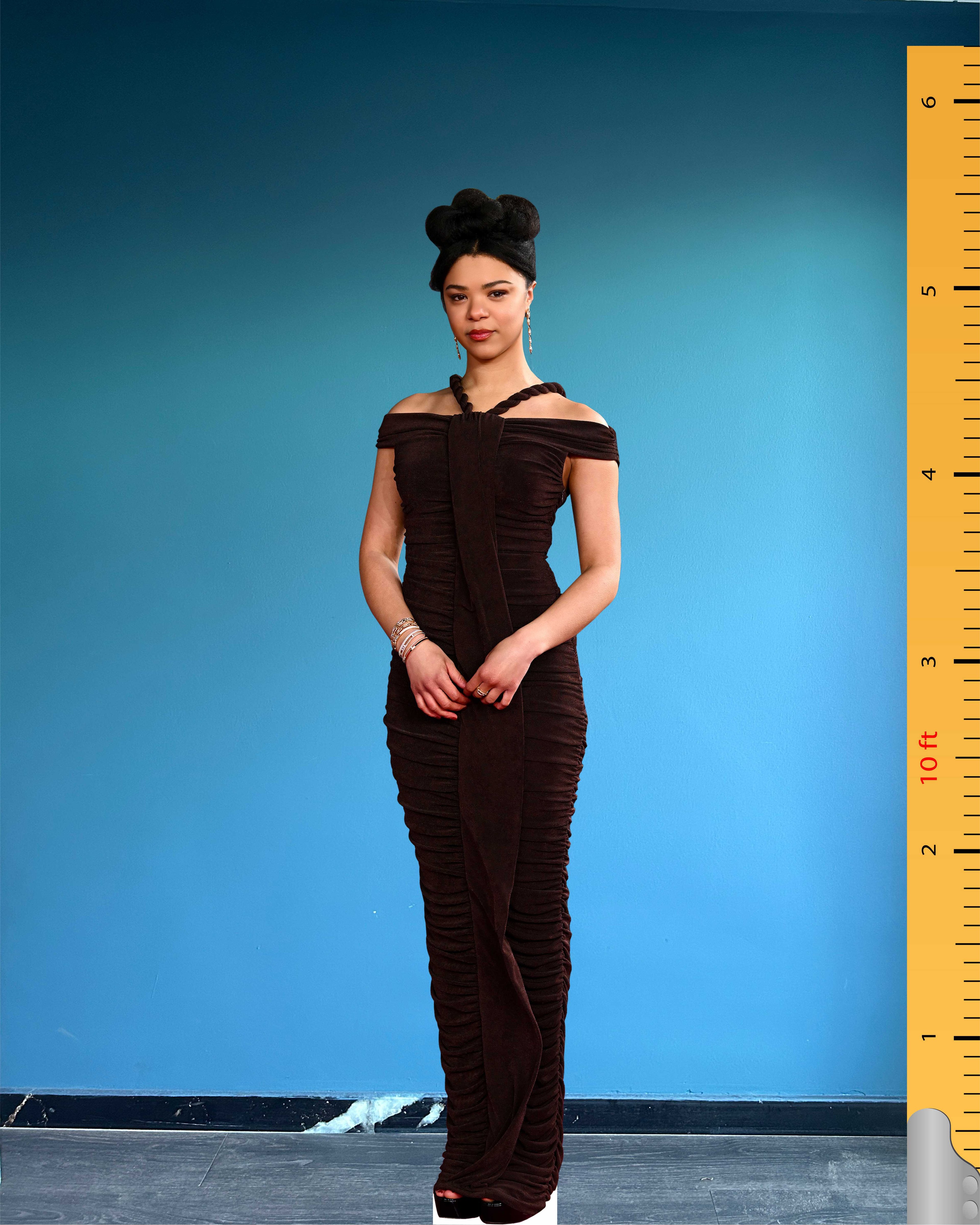 India Ria Amarteifio Cardboard Cutout Model Life Size Cutout Plastic Standee BAFTA Awards 2025