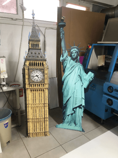 Big Ben Elizabeth Clock Tower Londres Recorte Modelo Decorativo