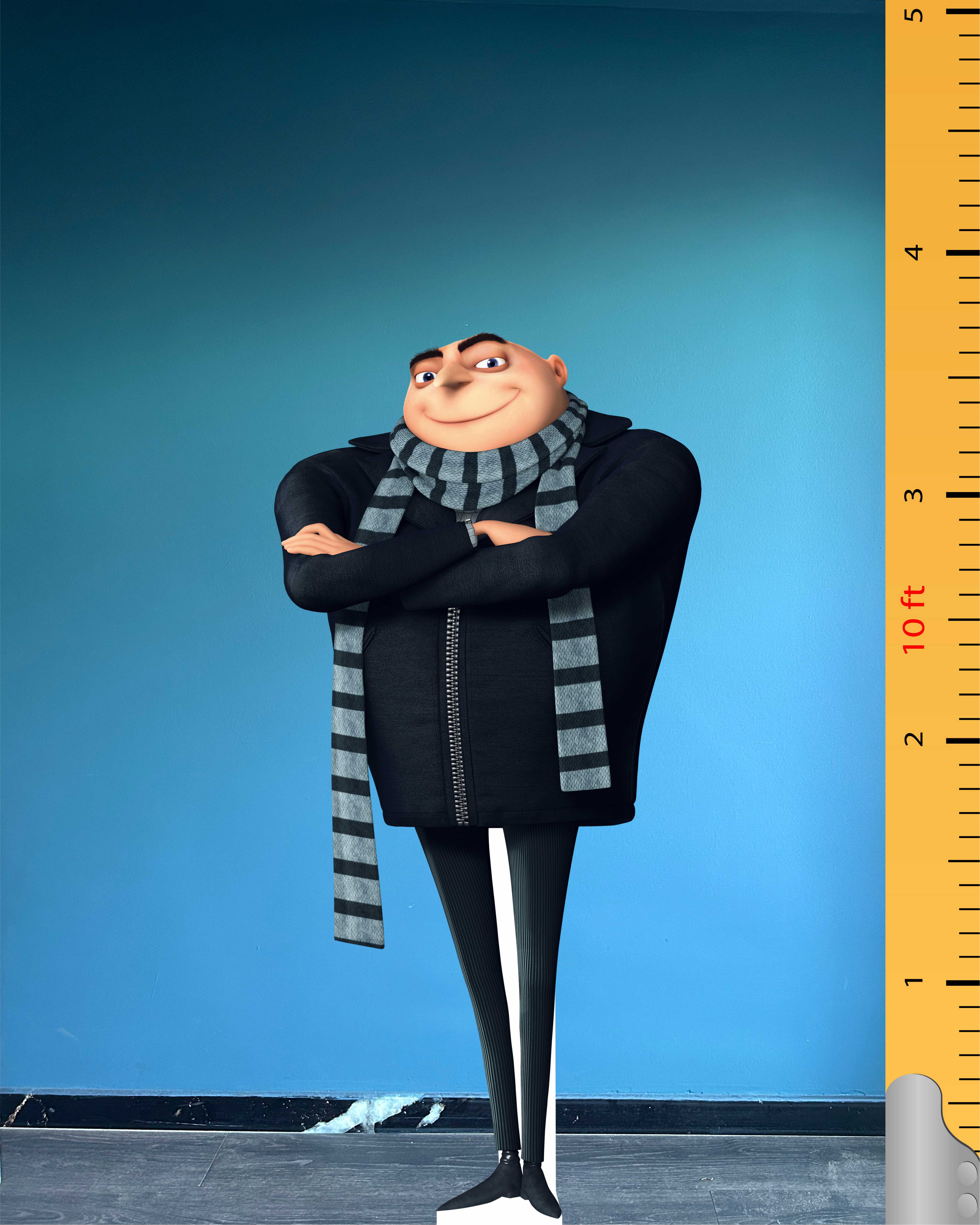 Gru Moi, moche et méchant Gru, modèle découpé en carton, personnage fictif, figurine en plastique