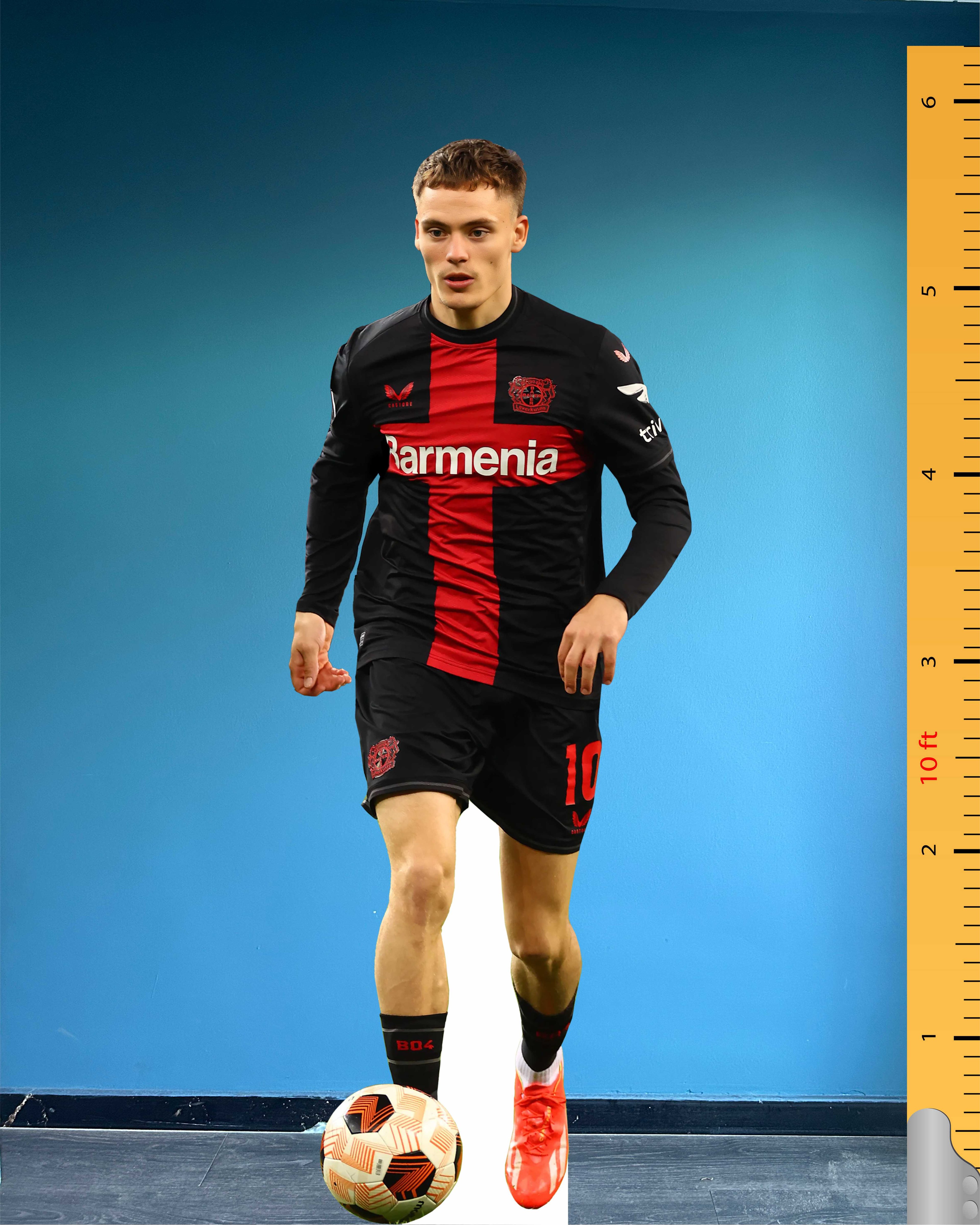 Florian Wirtz Cardboard Cutout Model Life Size Plastic Standee Football Player