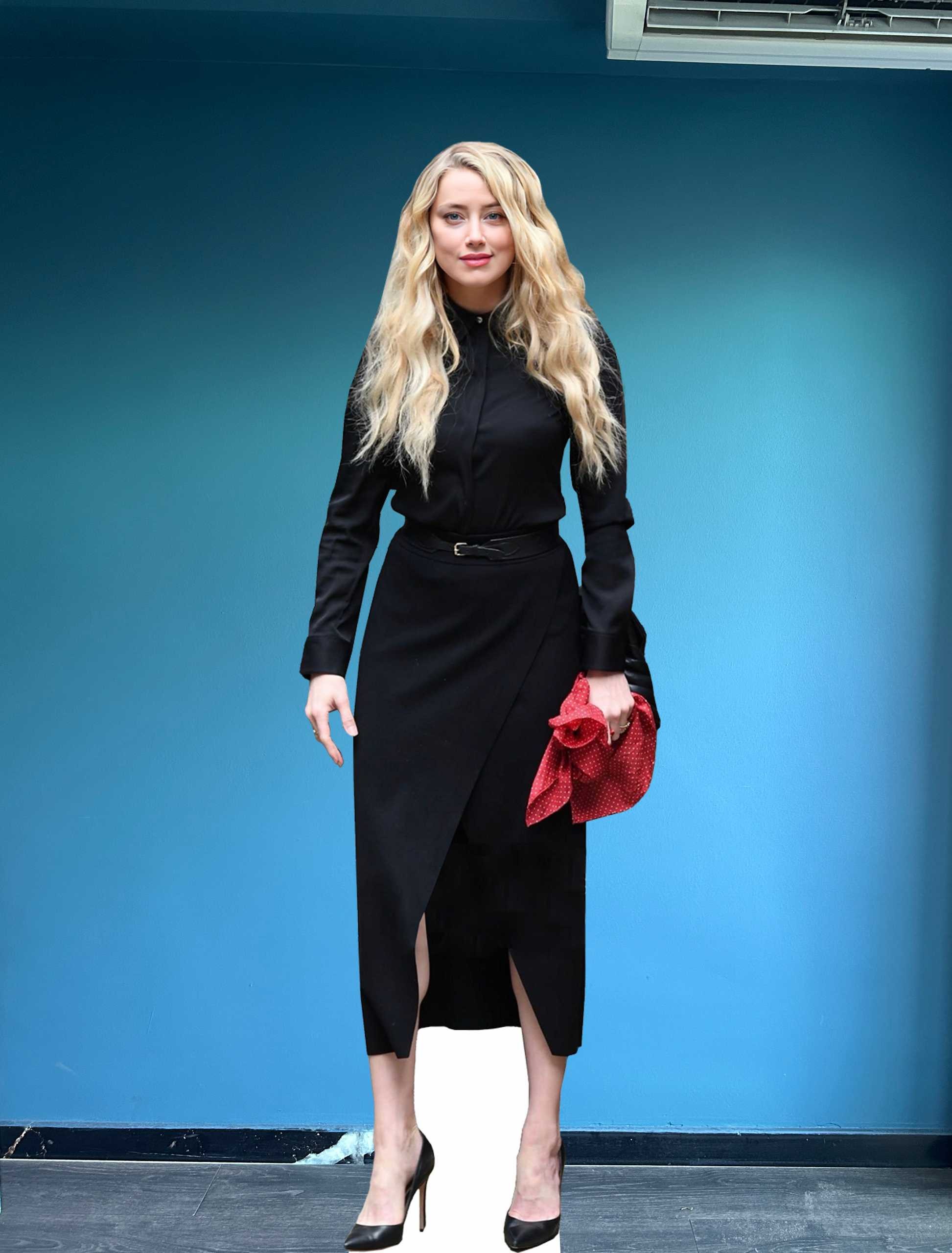 Amber Heard Cardboard Cutout Model Amber Life Size Standee Mockup