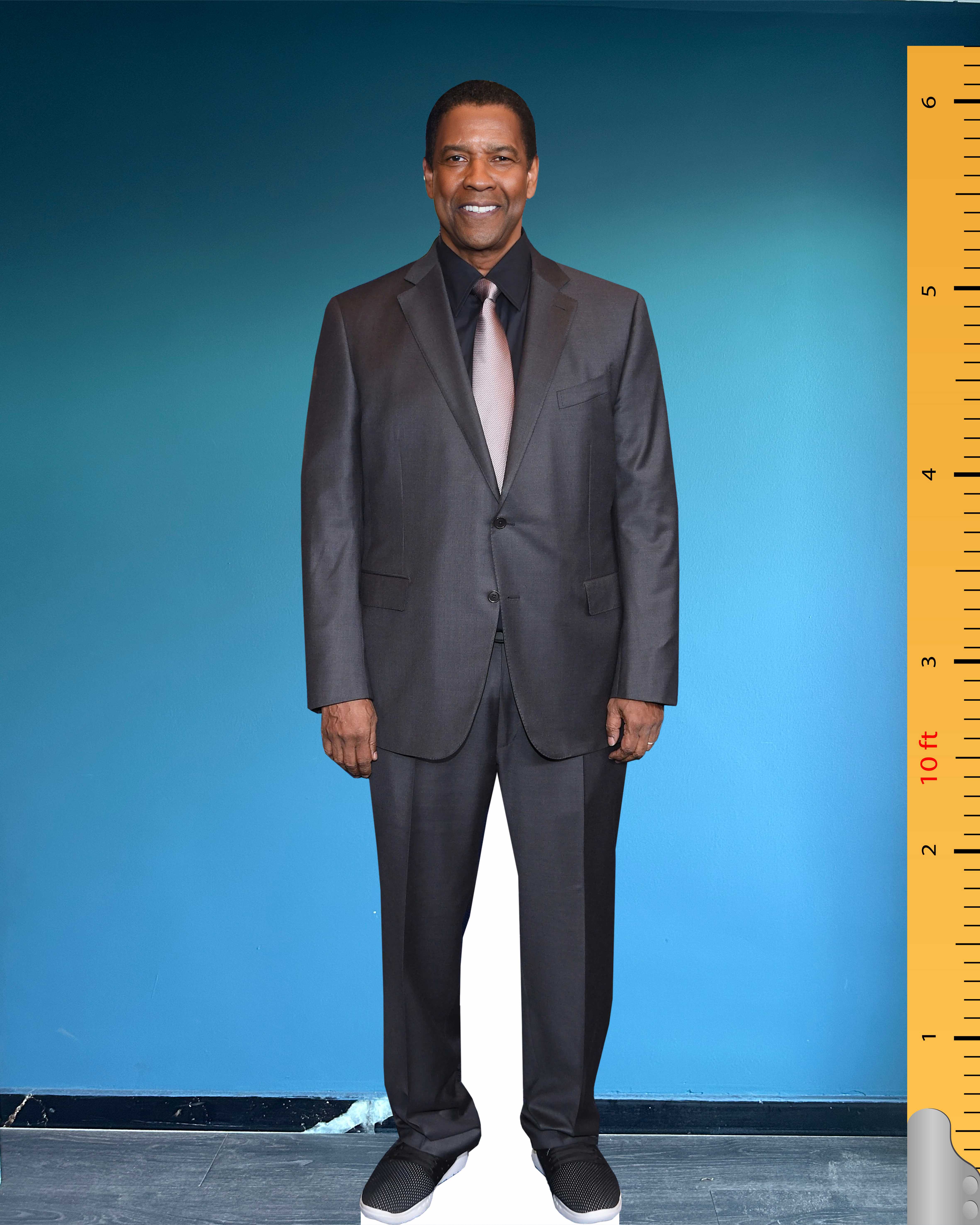 Denzel Washington Cardboard Cutout Model Life Size Plastic Standee 