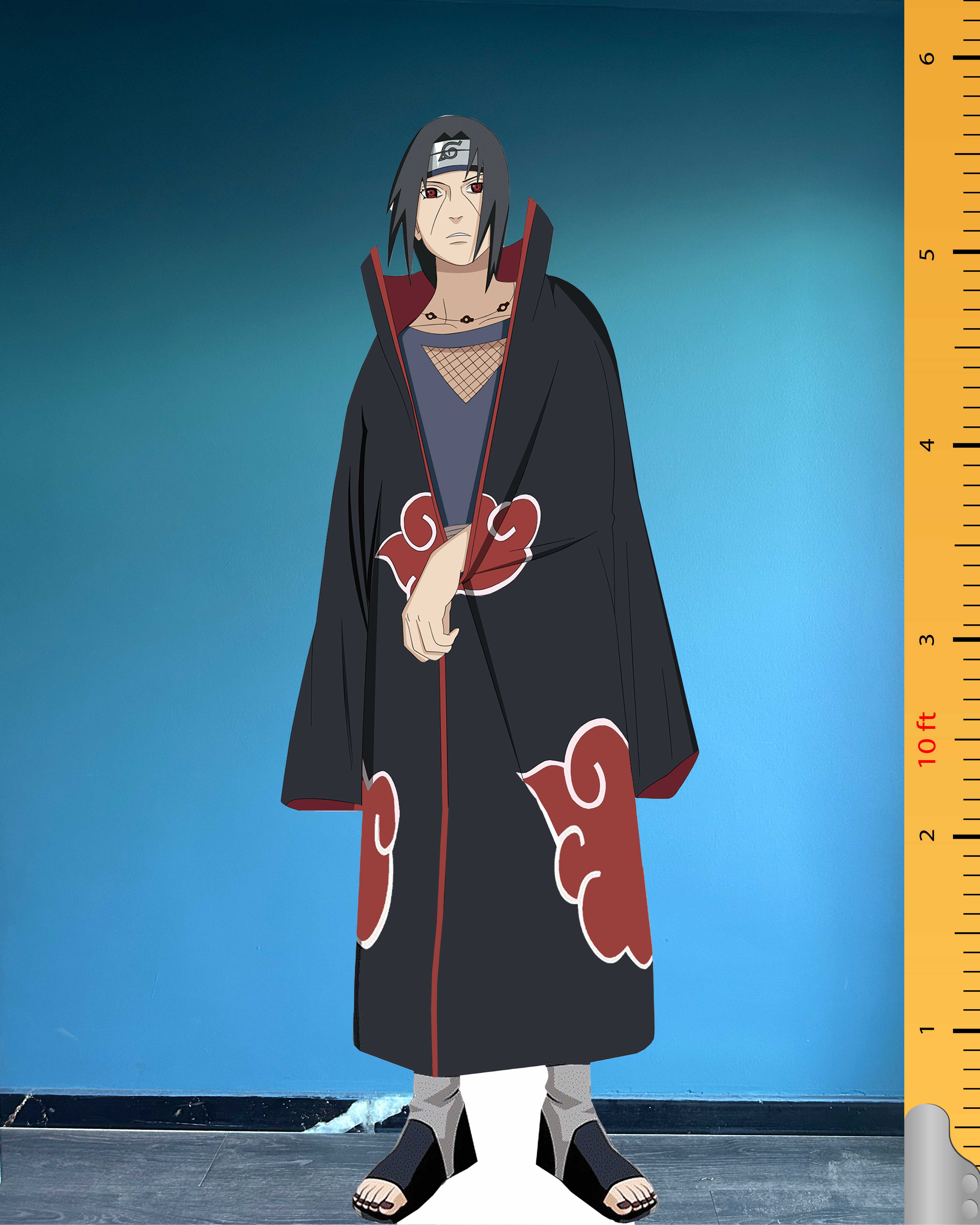 🩸 Itachi Uchiha Cardboard Cutout Figure – Life-Size Naruto Character Standee Model