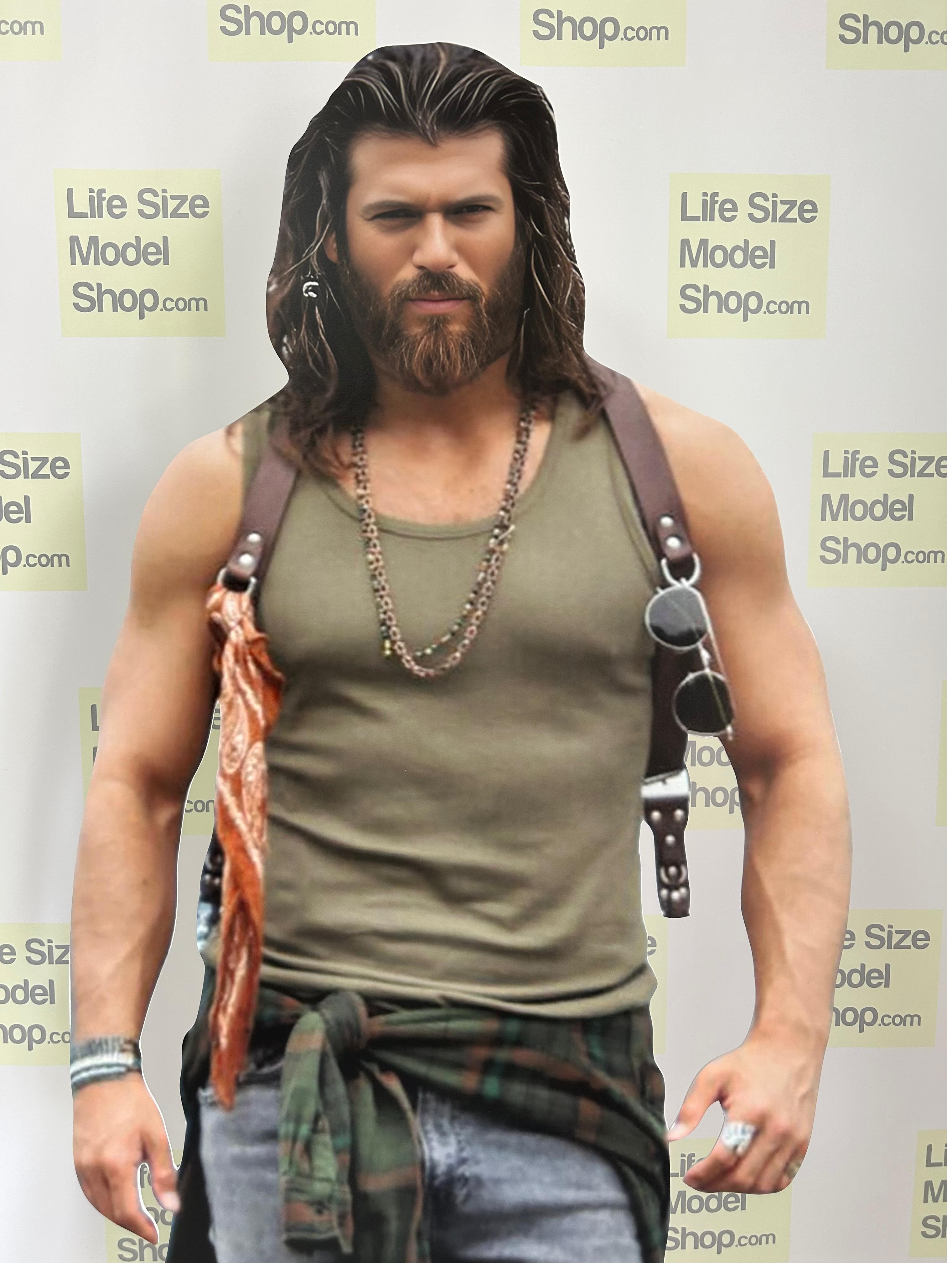 Can Yaman Cardboard Cutout Model Life Size Plastic Standee Turkish Actor Mockup