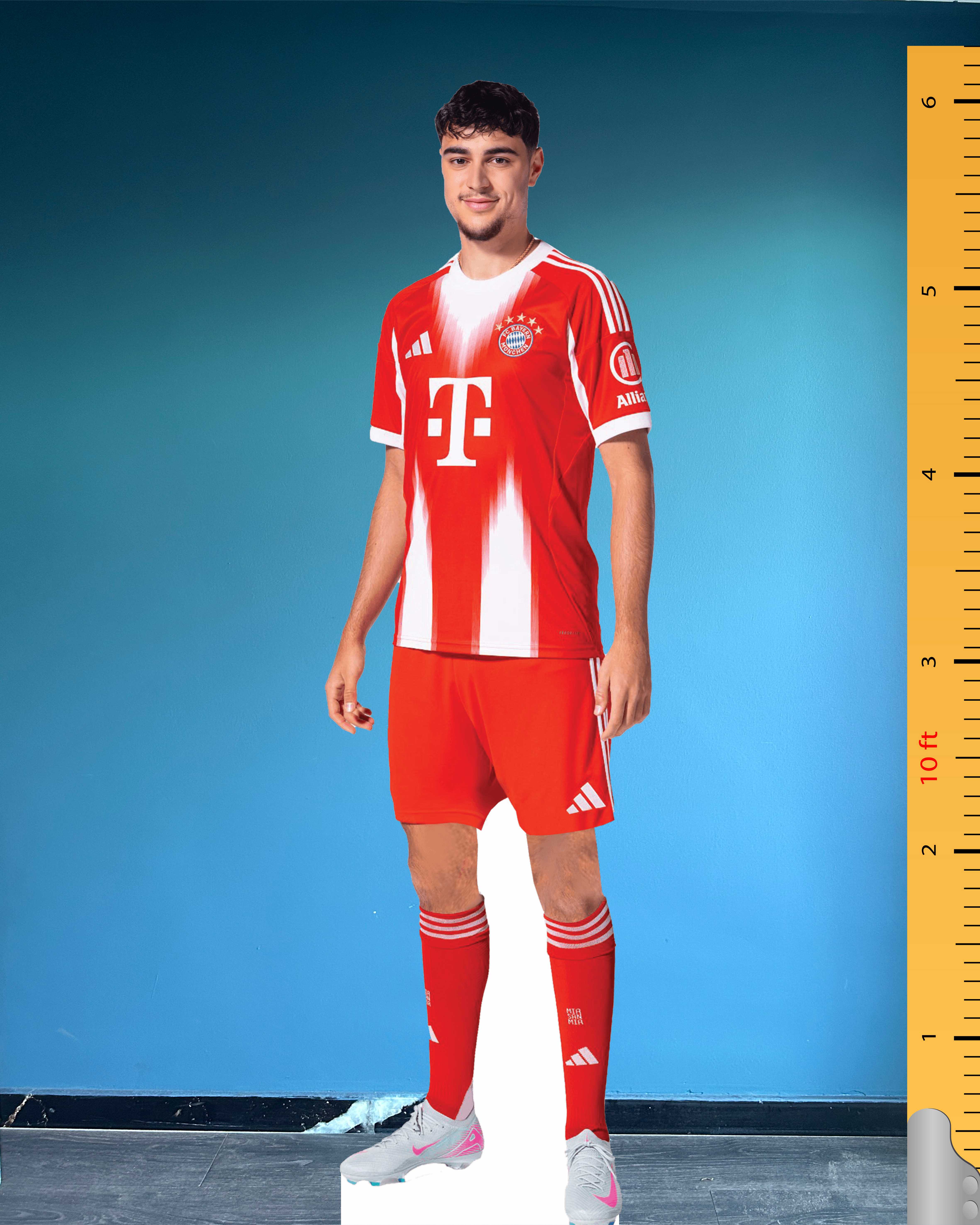 Aleksandar Pavlović Life Size Cardboard Cutout Model Standee Plastic FC Bayern München Number 45 Celebrity Cutouts