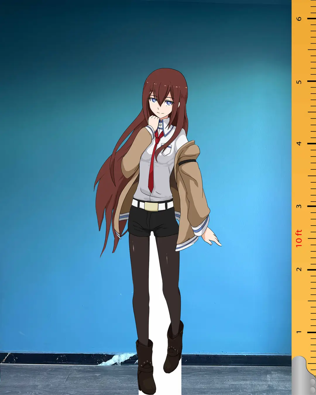 Kurisu Makise (Steins;Gate) Maketi Gerçek Boy Standee – Efsanevi