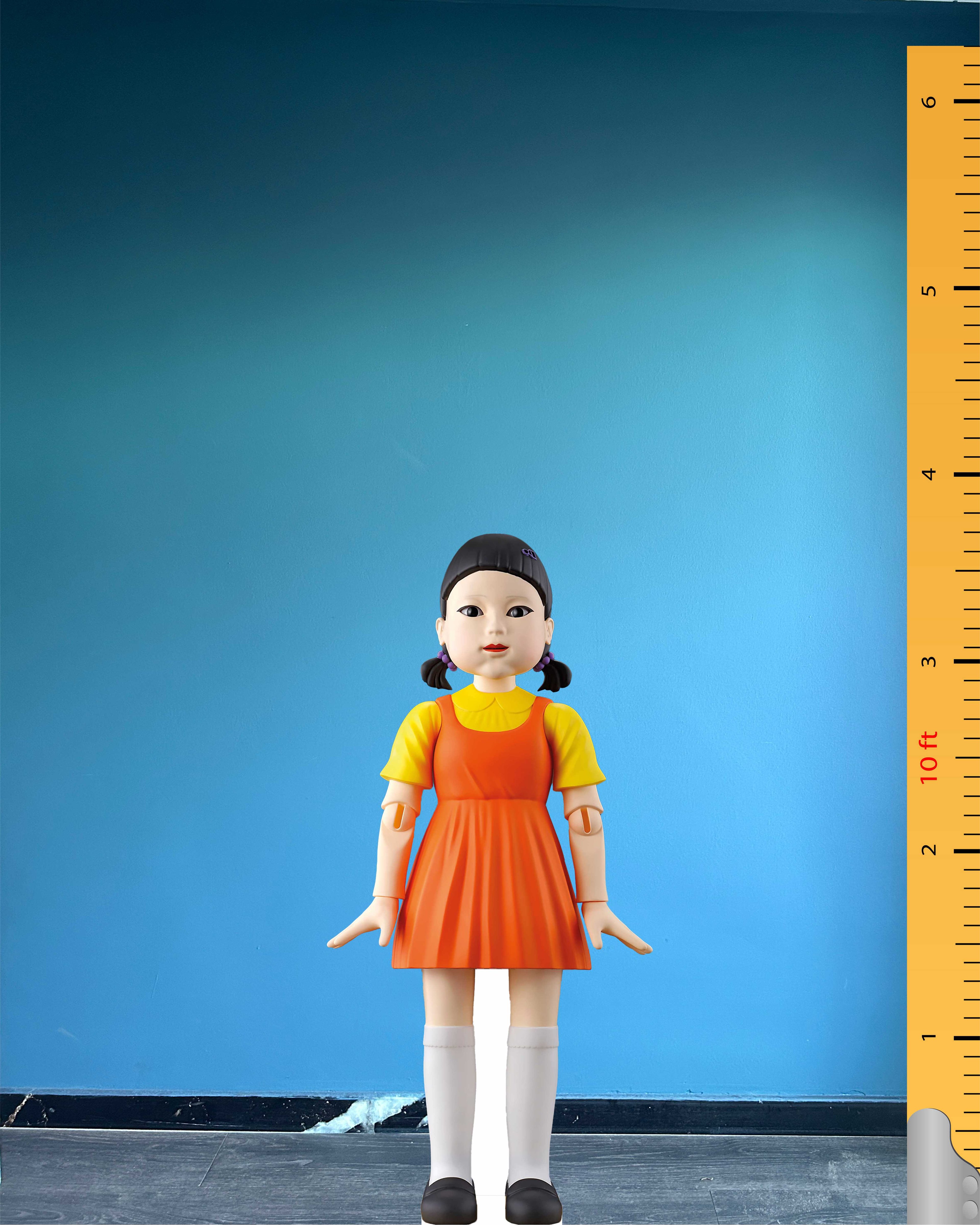 Young Hee Cardboard Cutout Model Standee Plastic Squid Game The Doll Young Hee
