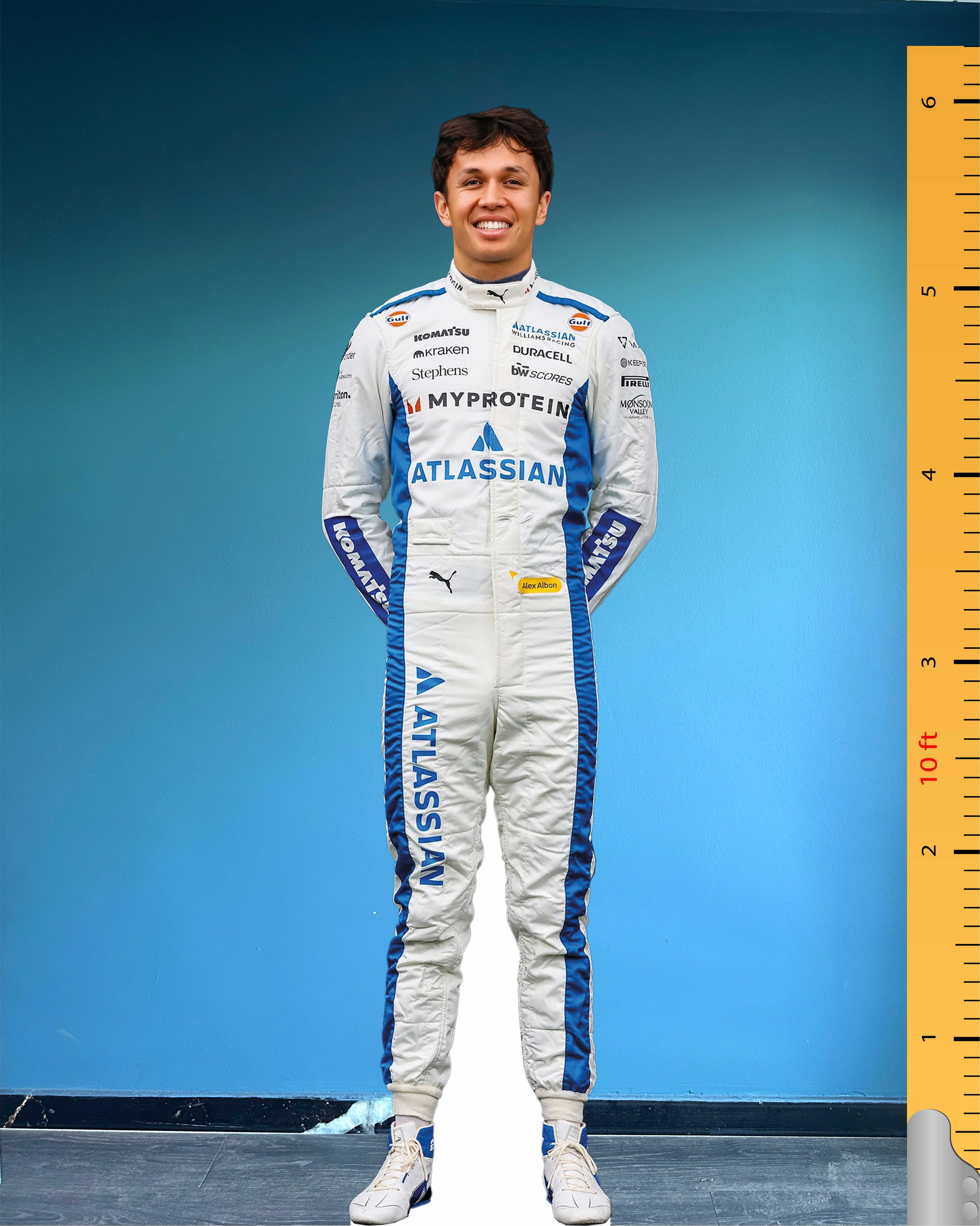 Alexander Albon Pappaufsteller Modell Lebensgroß Kunststoff Standmodell Rennfahrer F1