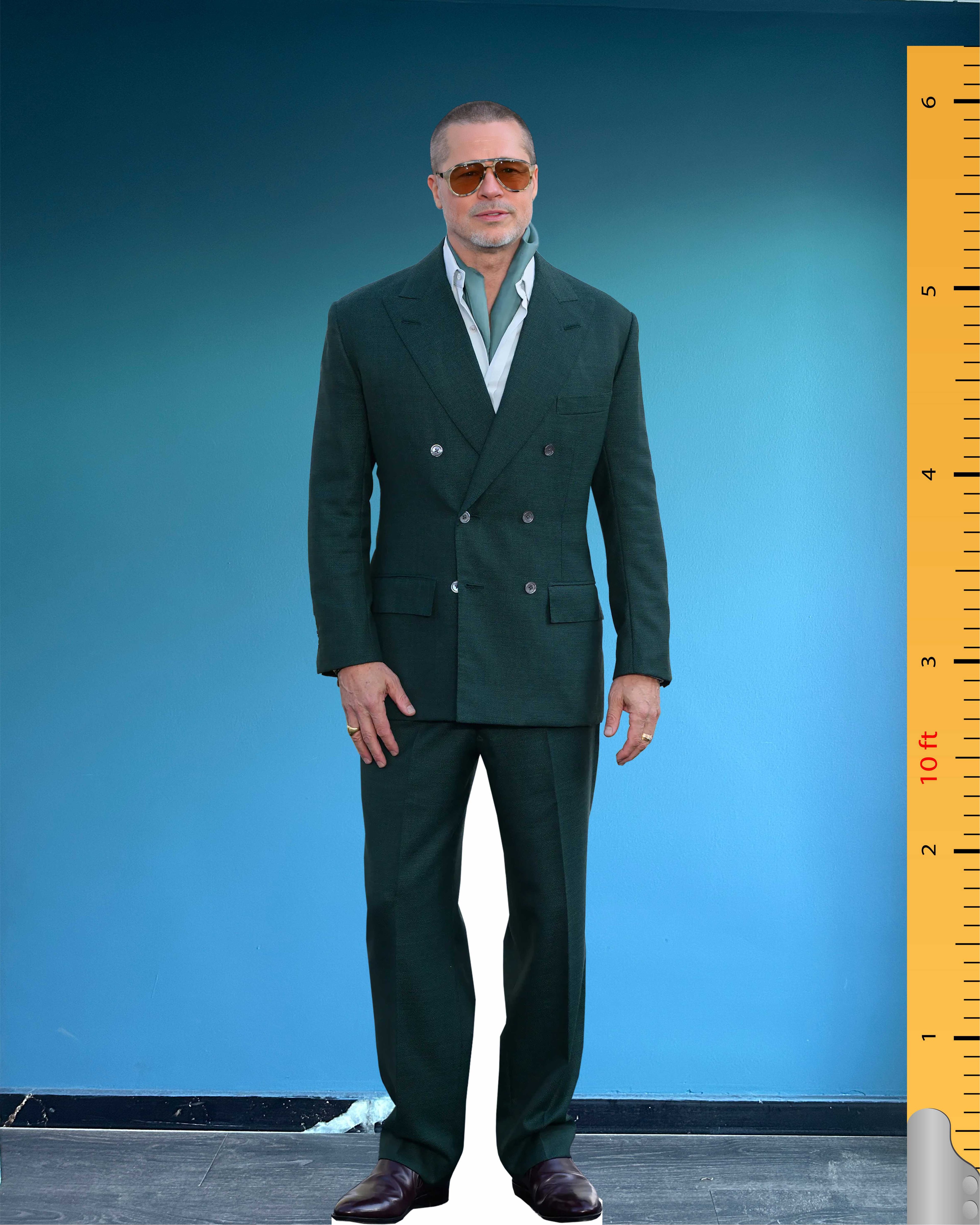 Brad Pitt Cardboard Cutout Model Life Size Plastic Standee Model Red Carpet
