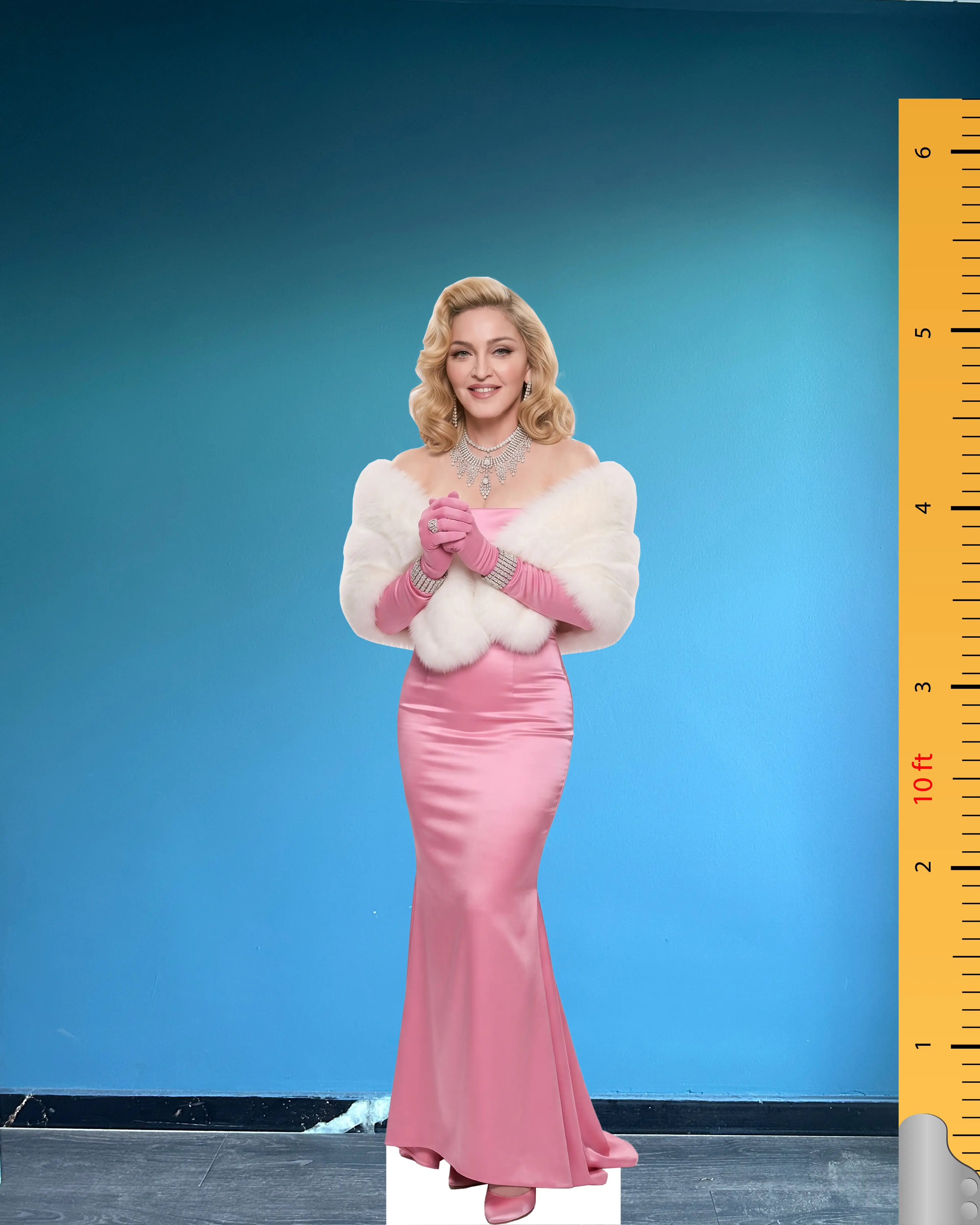 madonna pink dress This one time I saw madonna wearing a pink Versace dress to a Vanity Fair  party, so I wore a pink Versace dress to a Vanity Fair party  @gettyentertainment
