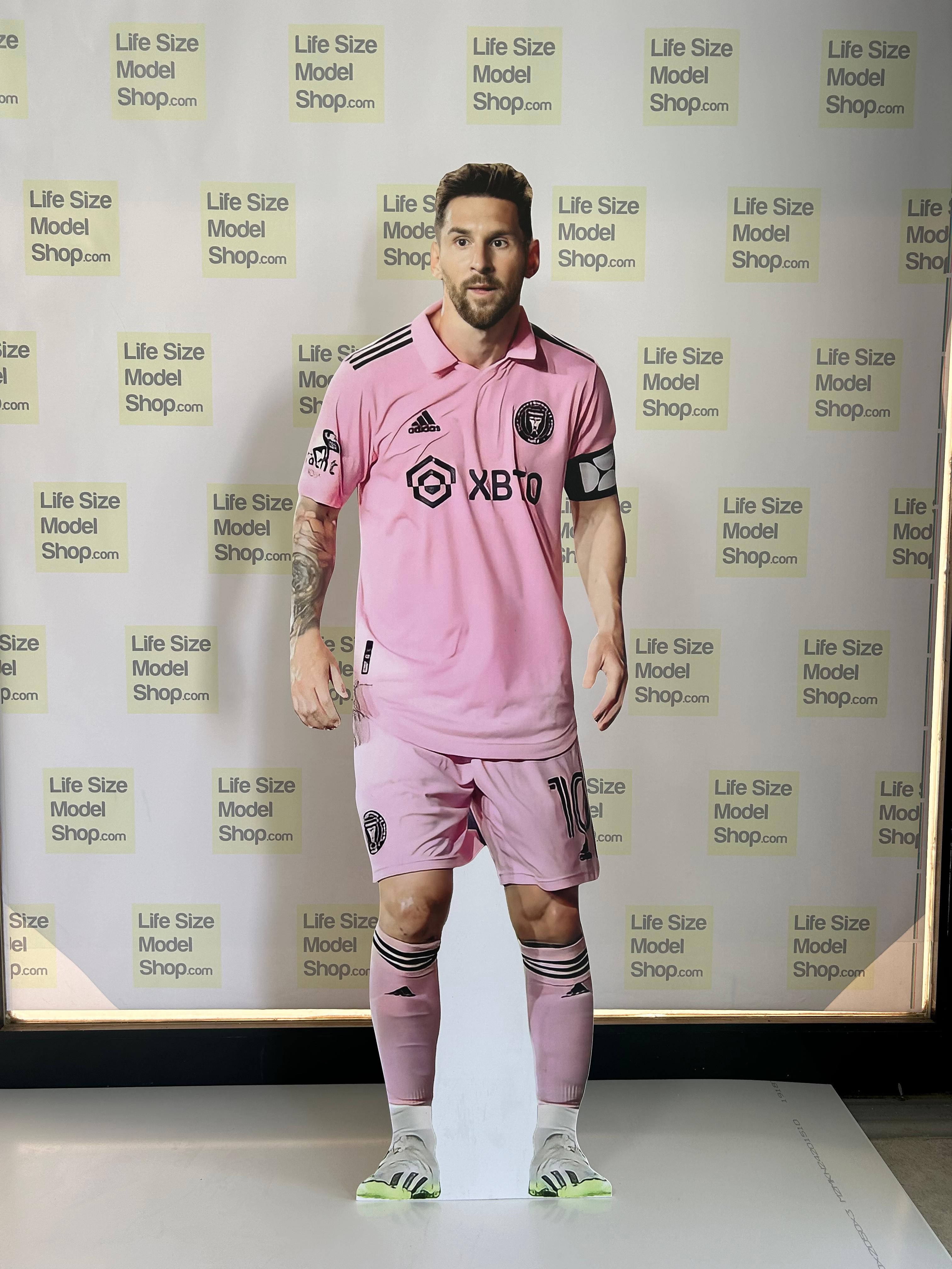 Lionel Messi Cardboard Cutout Model Standee Inter Miami CF Lifesize Messi Mockup