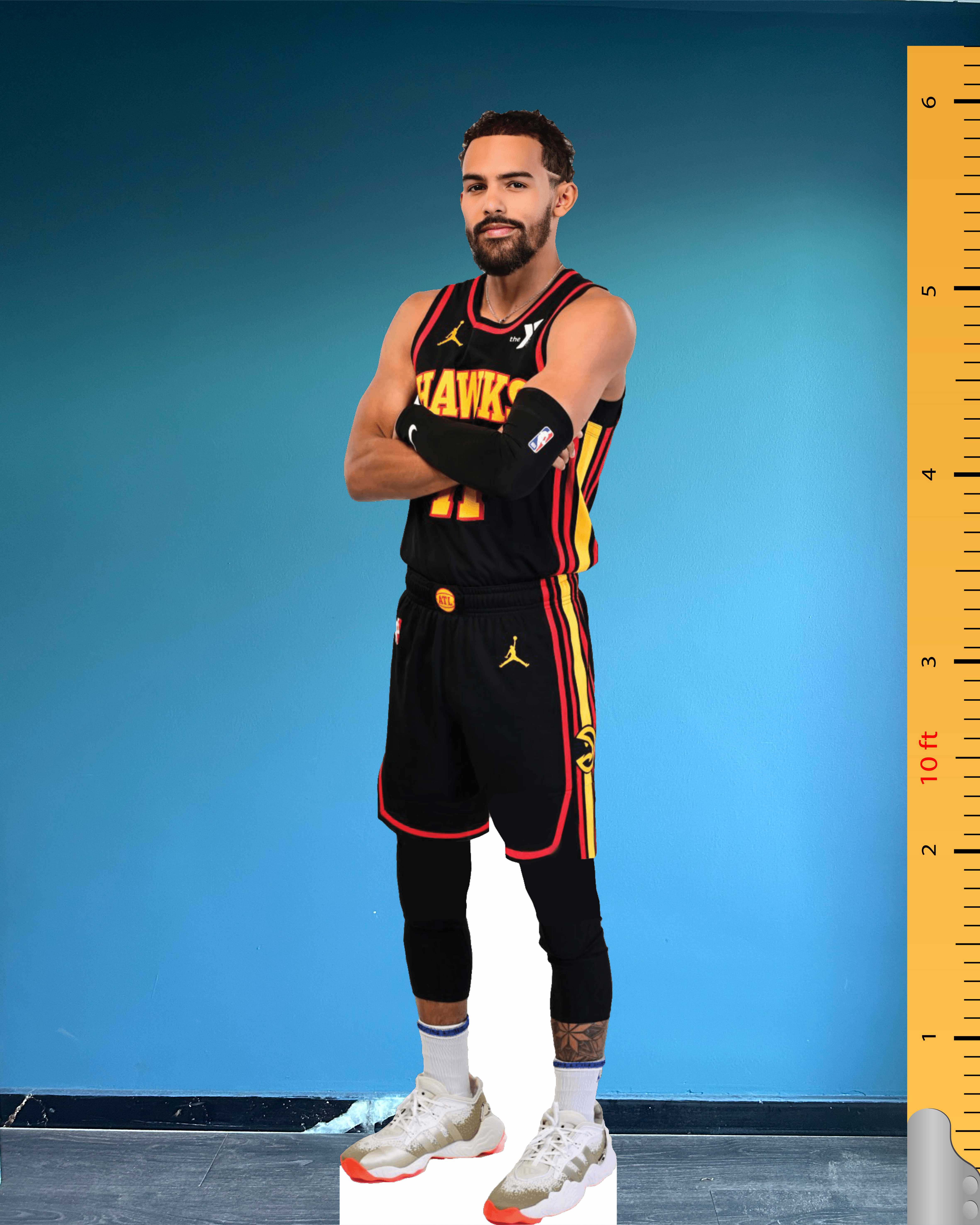 Trae Young Life Size Cardboard Cutout Model Custom Standee Atlanta Hawks Number 11