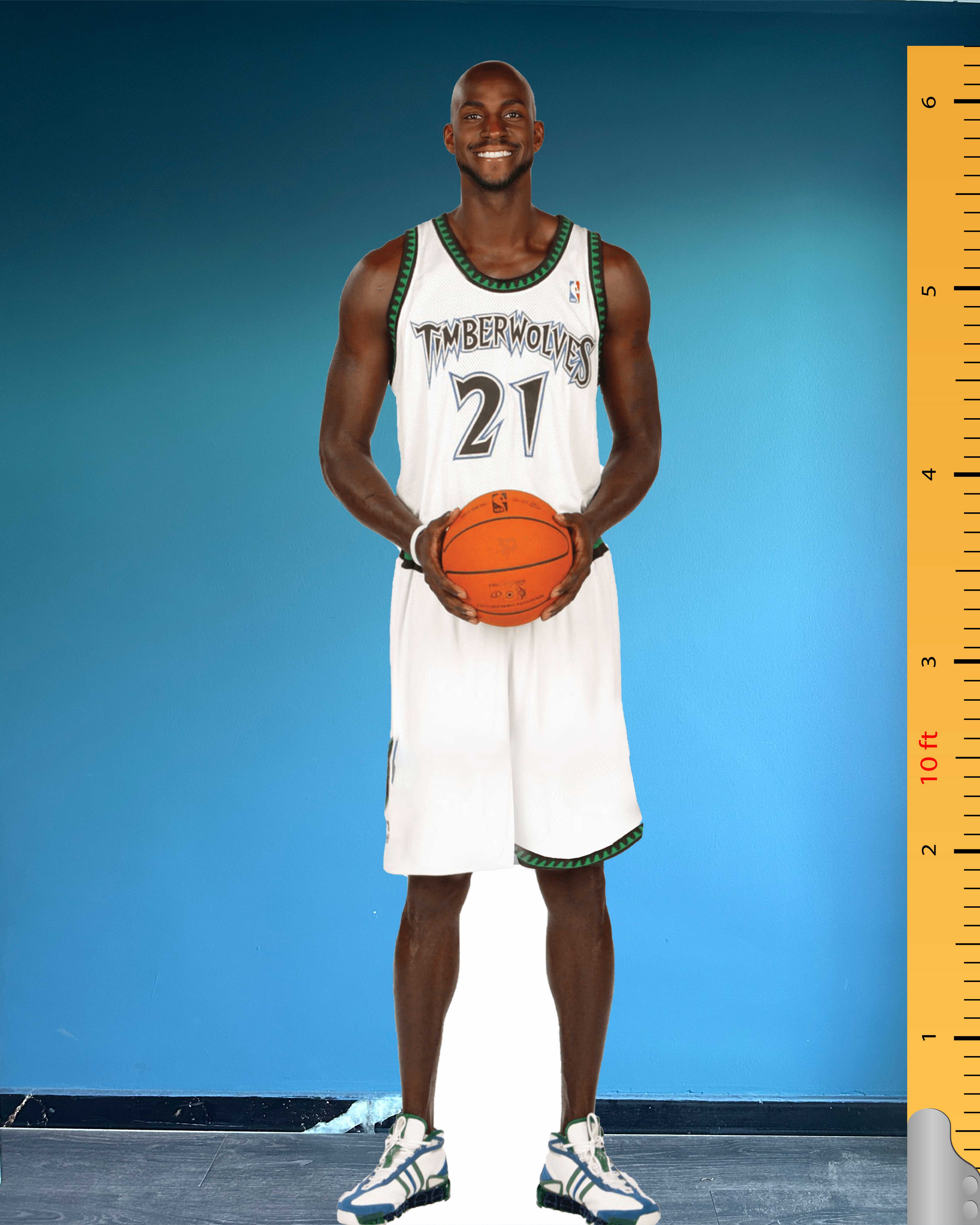 Kevin Garnett Cardboard Cutout Model Plastic Standee Minnesota Timberwolves Number 21
