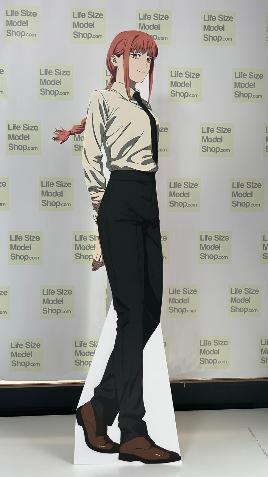 🟥 Makima Cardboard Cutout Figure – The Embodiment of Power and Mystery Anime Life Size Standee