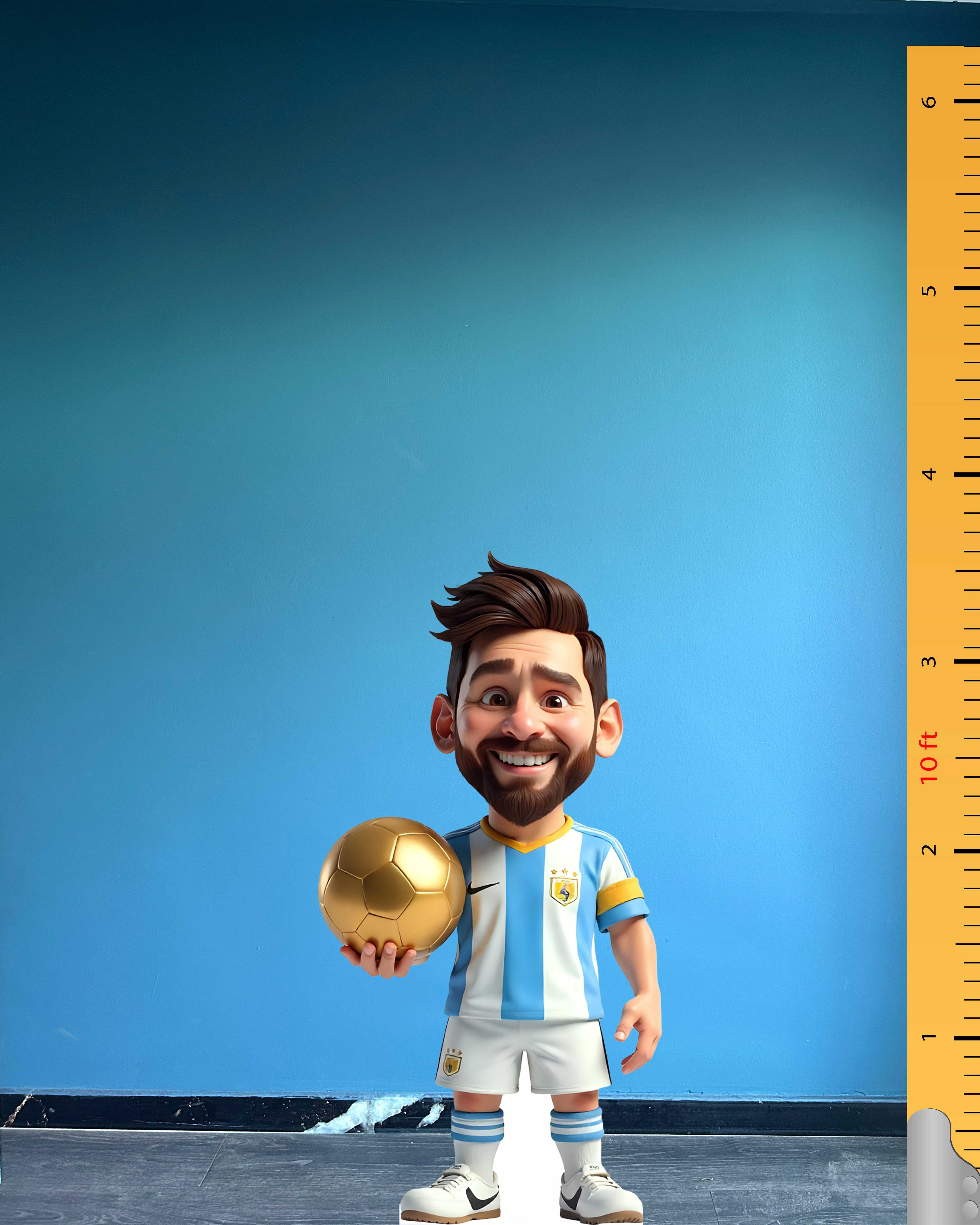 Lionel Messi Argentyna Model Animacja Figurka Tekturowa Model Wycięty Plastikowy Model Standee