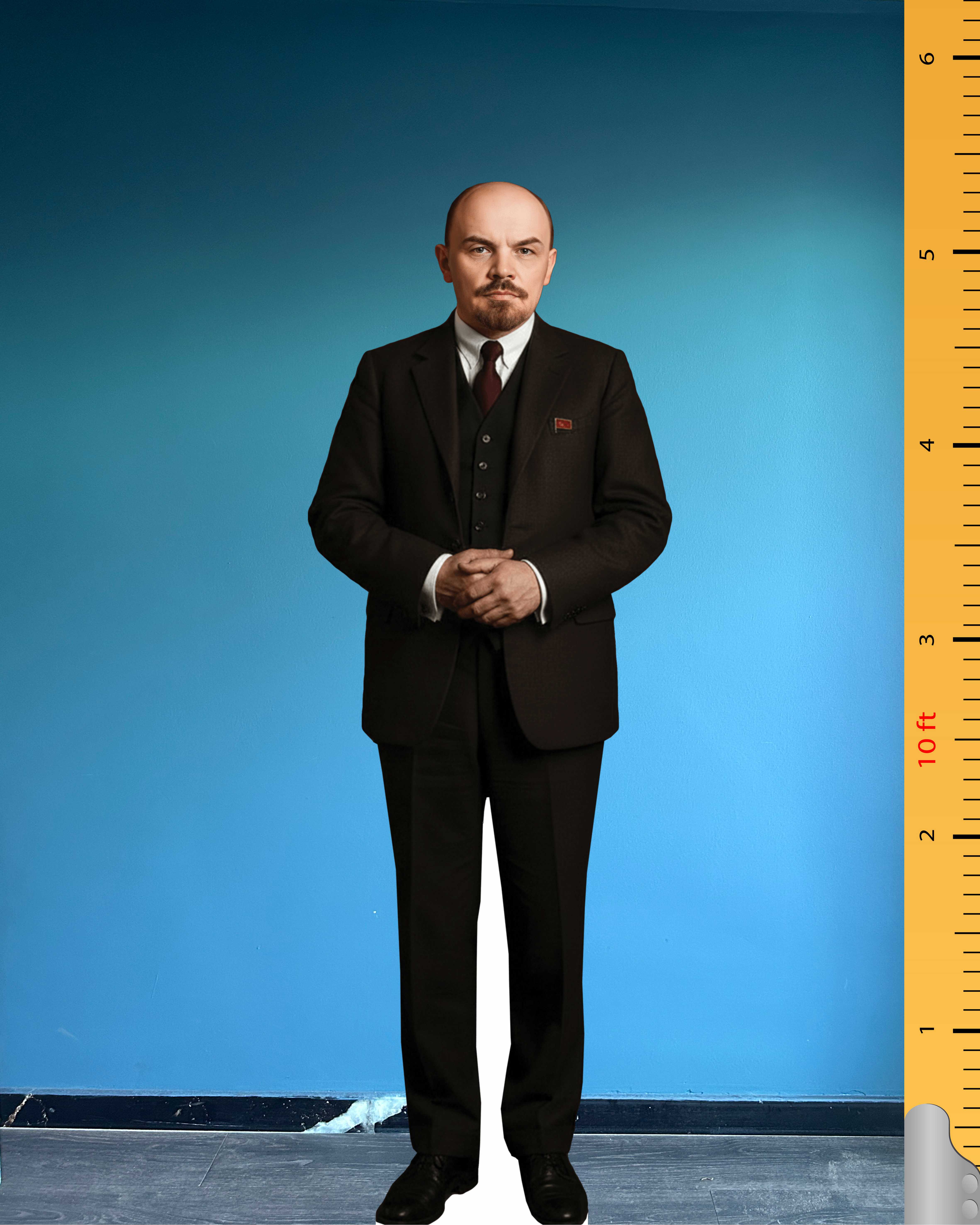 🛠️ Vladimir Ilyich Lenin Life-Size Cardboard Cutout – Russian Socialist Leader Standee for Historical & Educational Displays