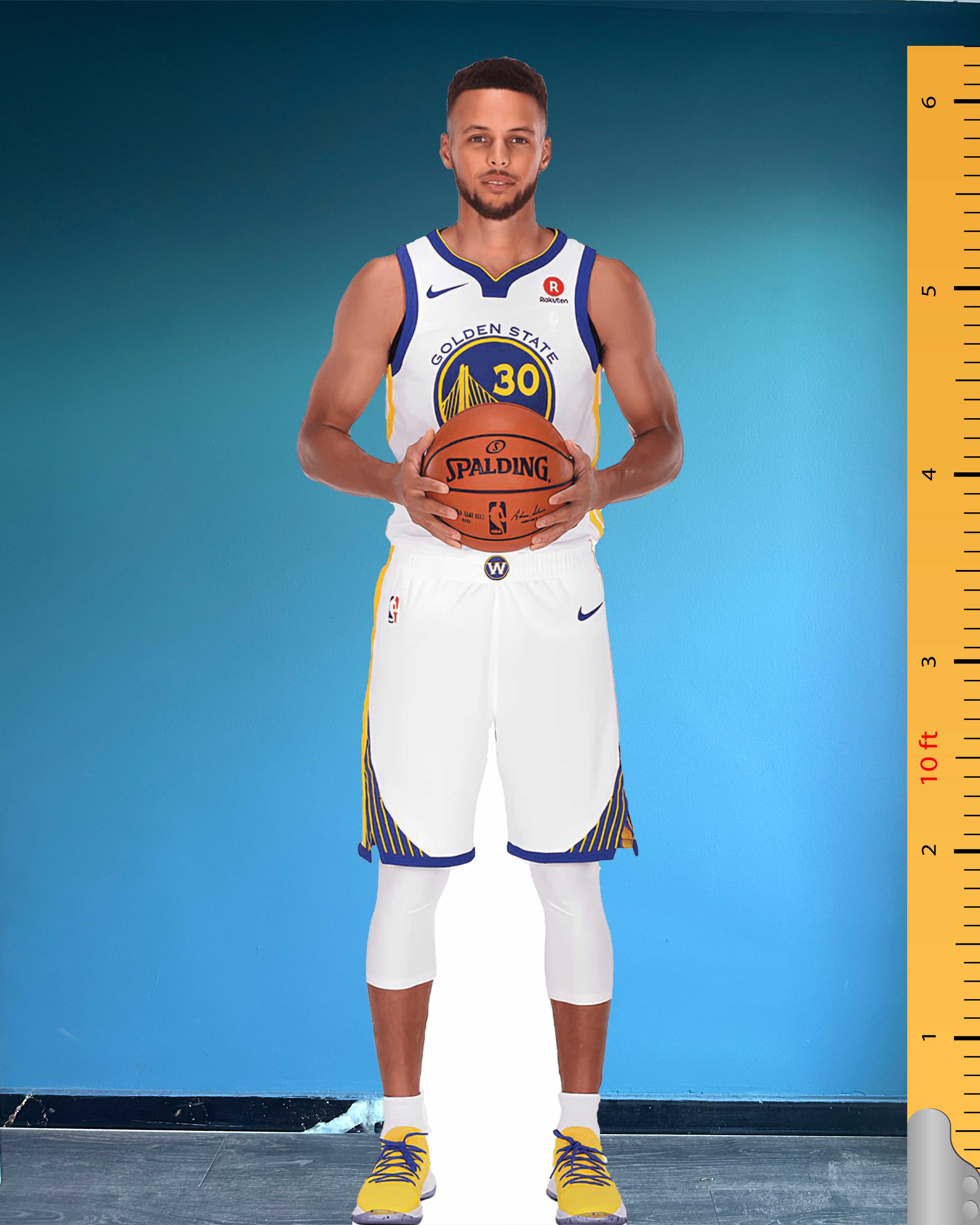Stephen Curry Life Size Cardboard Cutout Standee Golden State Warriors Number 30 Celebrity Cutouts