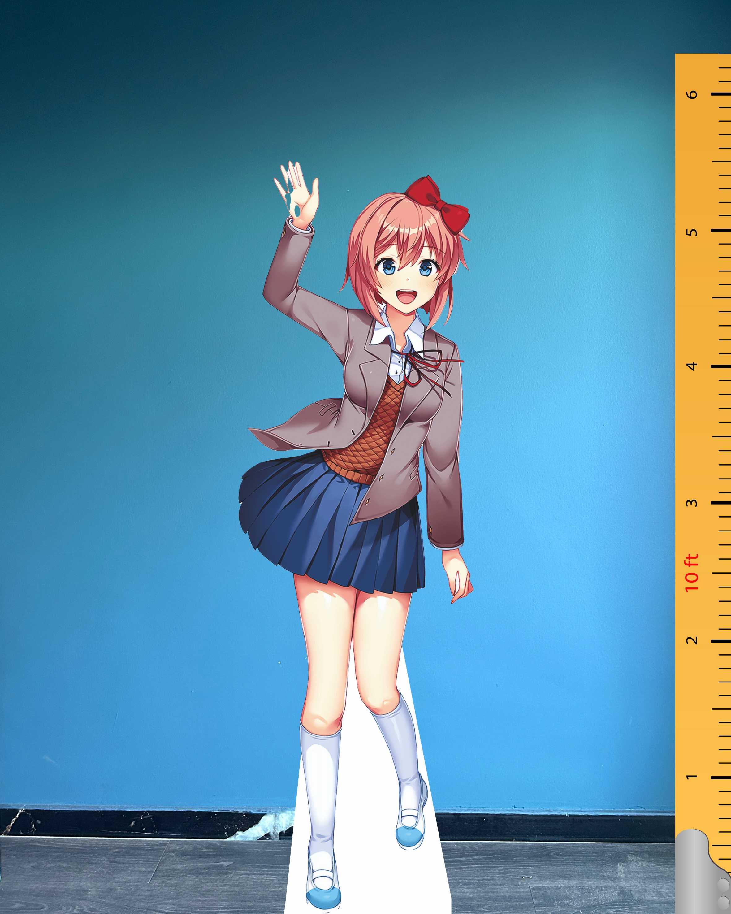 Zenitsu Agatsuma Tekturowy Model Wycięty Demon Slayer Anime Figure Plastikowy Standee